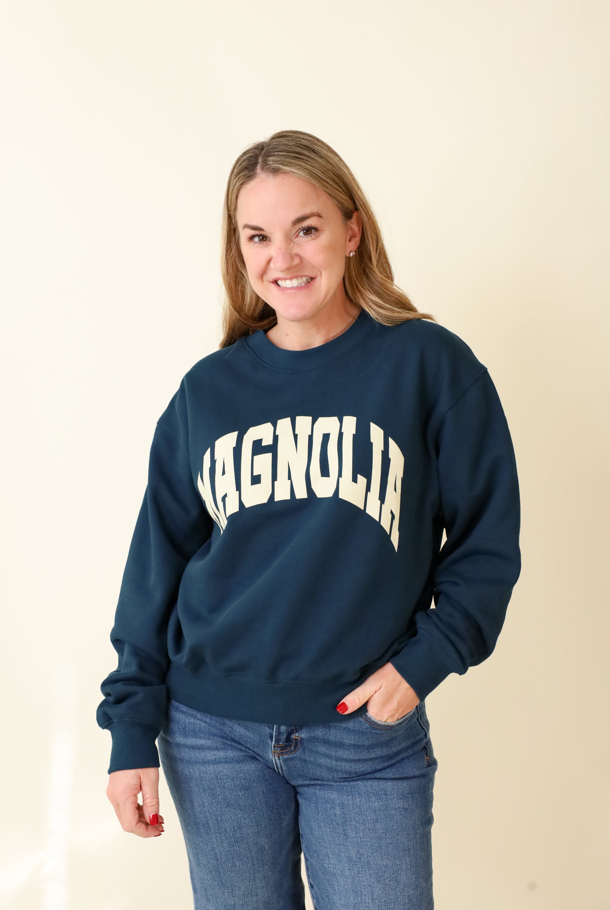 Small-Town Season Crewneck-Sweatshirts-Vixen Collection, Day Spa and Women's Boutique Located in Seattle, Washington