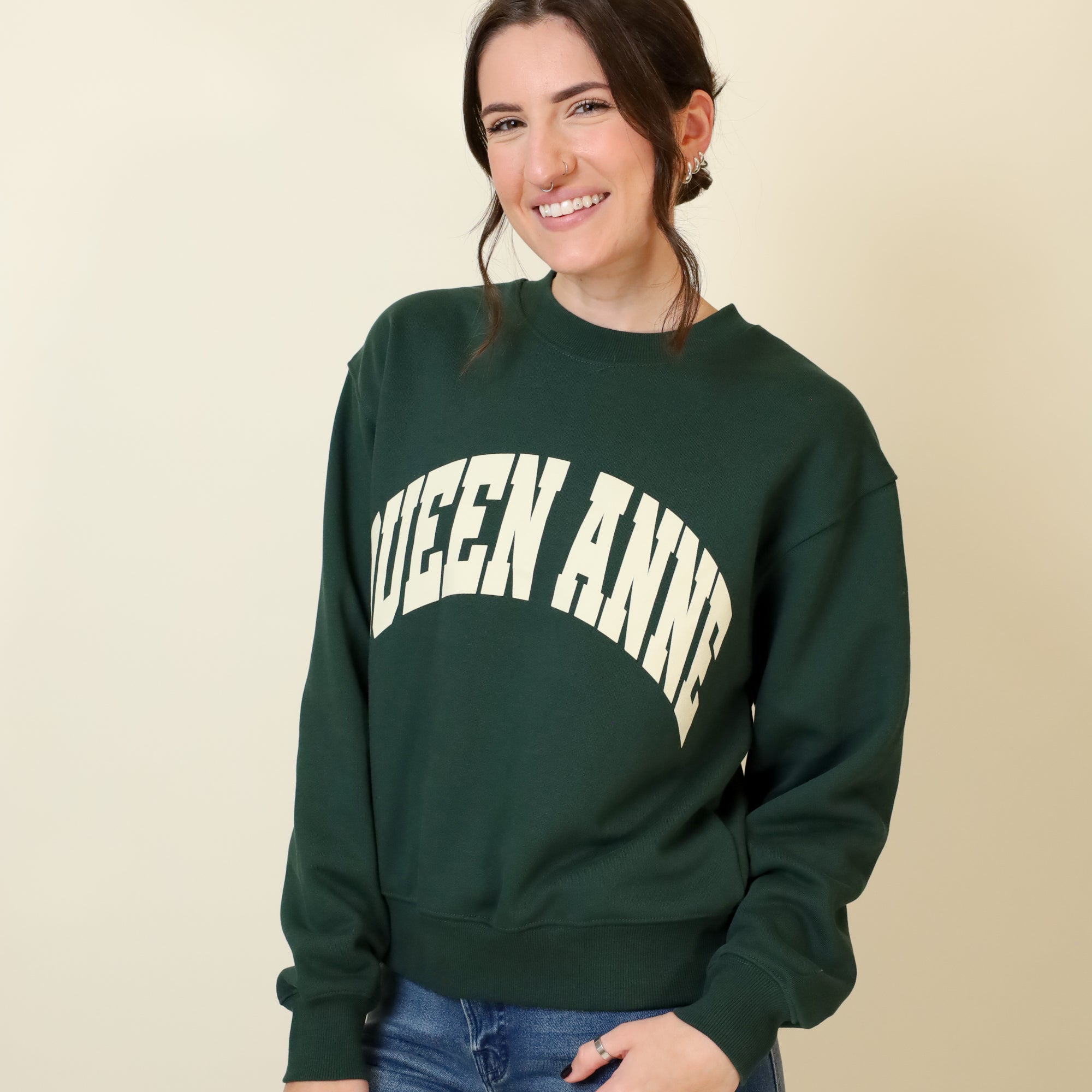 Small-Town Season Crewneck-Sweatshirts-Vixen Collection, Day Spa and Women's Boutique Located in Seattle, Washington
