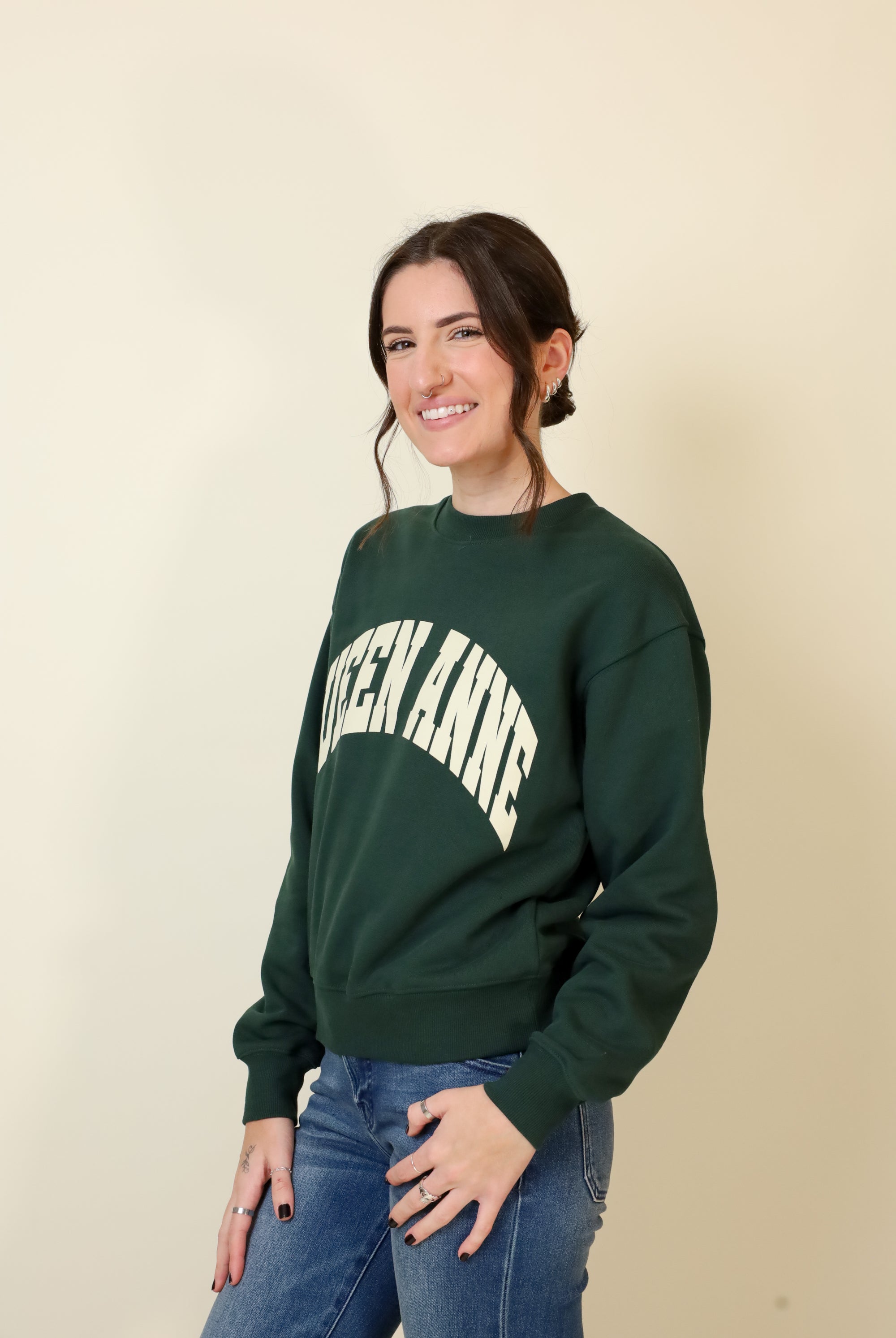 Small-Town Season Crewneck-Sweatshirts-Vixen Collection, Day Spa and Women's Boutique Located in Seattle, Washington
