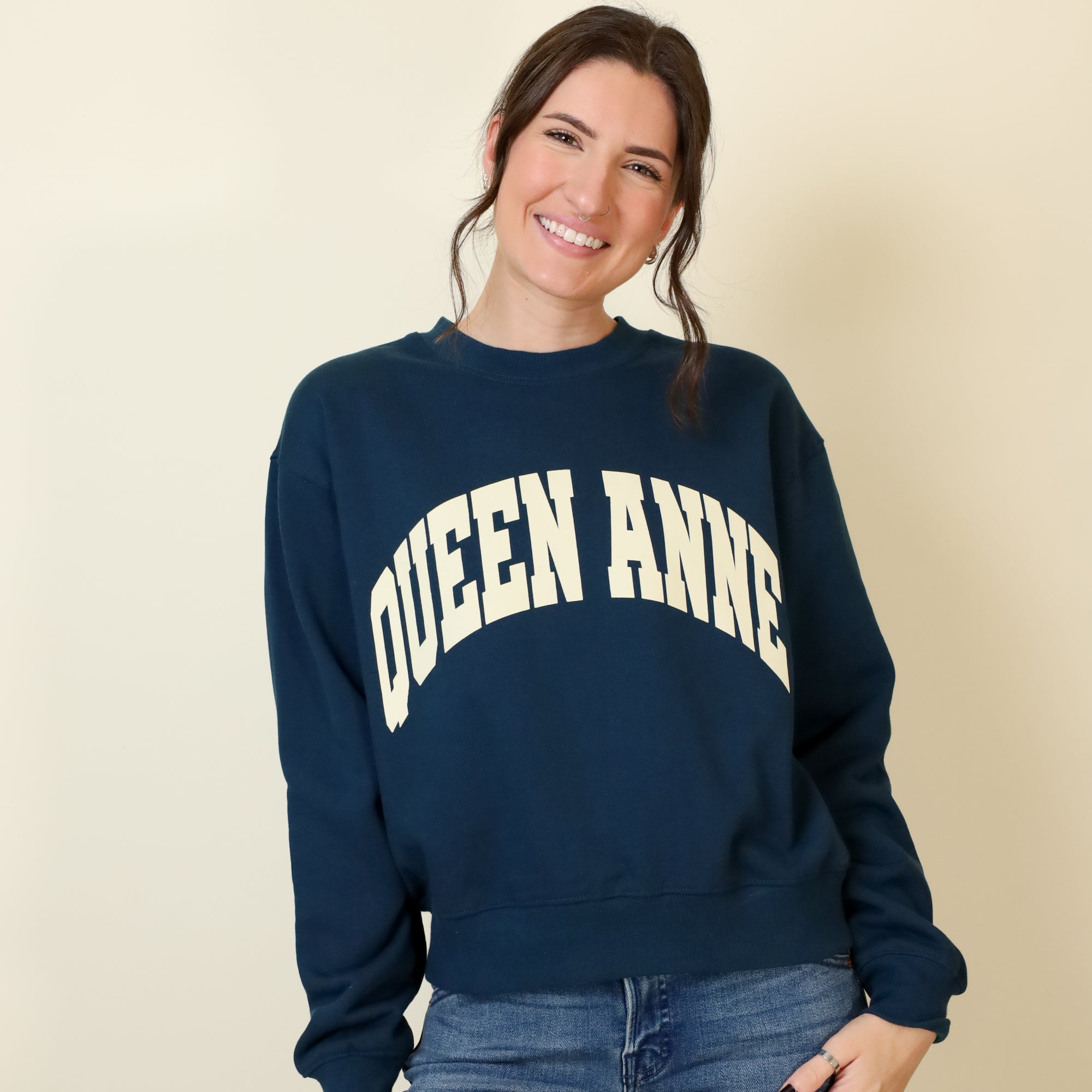 Small-Town Season Crewneck-Sweatshirts-Vixen Collection, Day Spa and Women's Boutique Located in Seattle, Washington