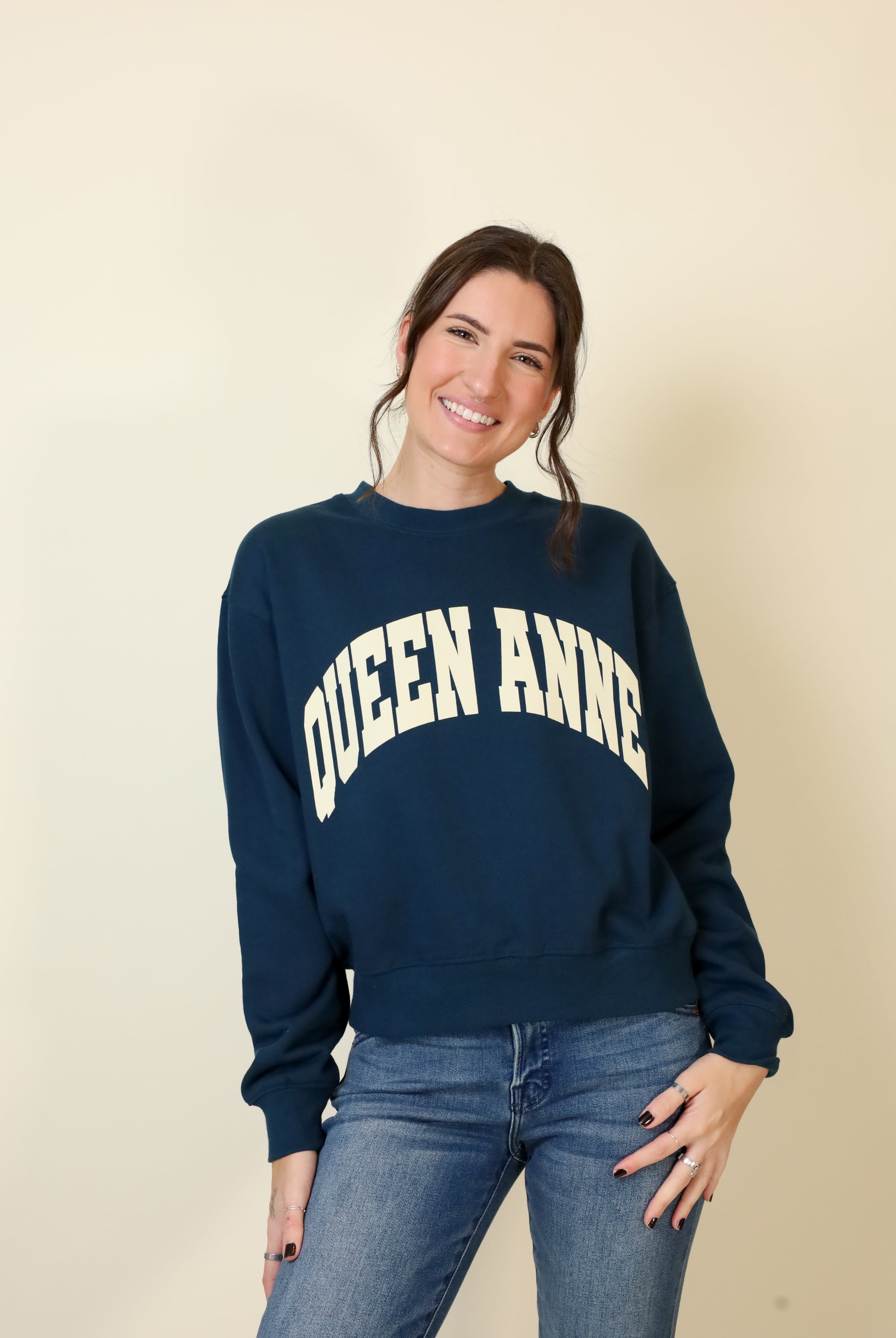 Small-Town Season Crewneck-Sweatshirts-Vixen Collection, Day Spa and Women's Boutique Located in Seattle, Washington