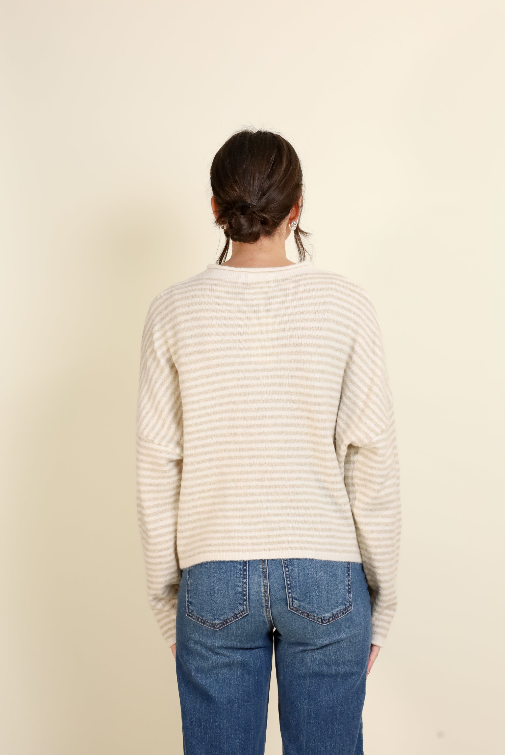 THE Striped Cardigan-Sweaters-Vixen Collection, Day Spa and Women's Boutique Located in Seattle, Washington