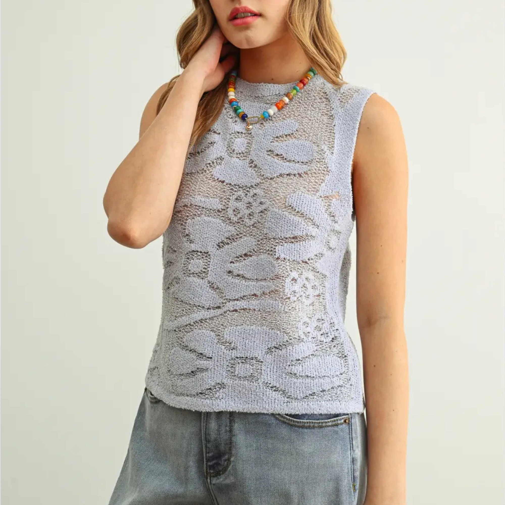 Flower Power Tank-Tank Tops-Vixen Collection, Day Spa and Women's Boutique Located in Seattle, Washington