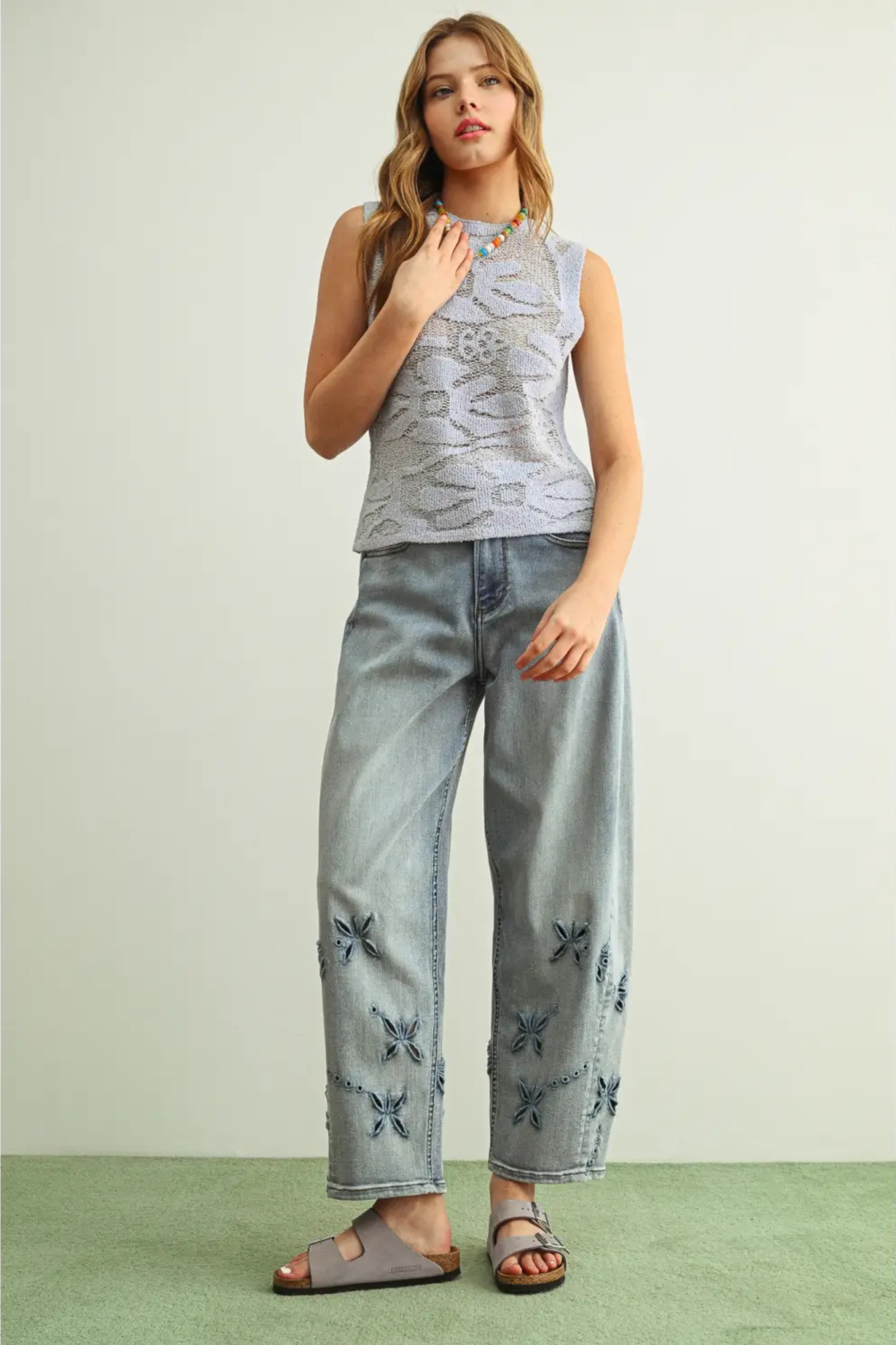 Flower Power Tank-Tank Tops-Vixen Collection, Day Spa and Women's Boutique Located in Seattle, Washington