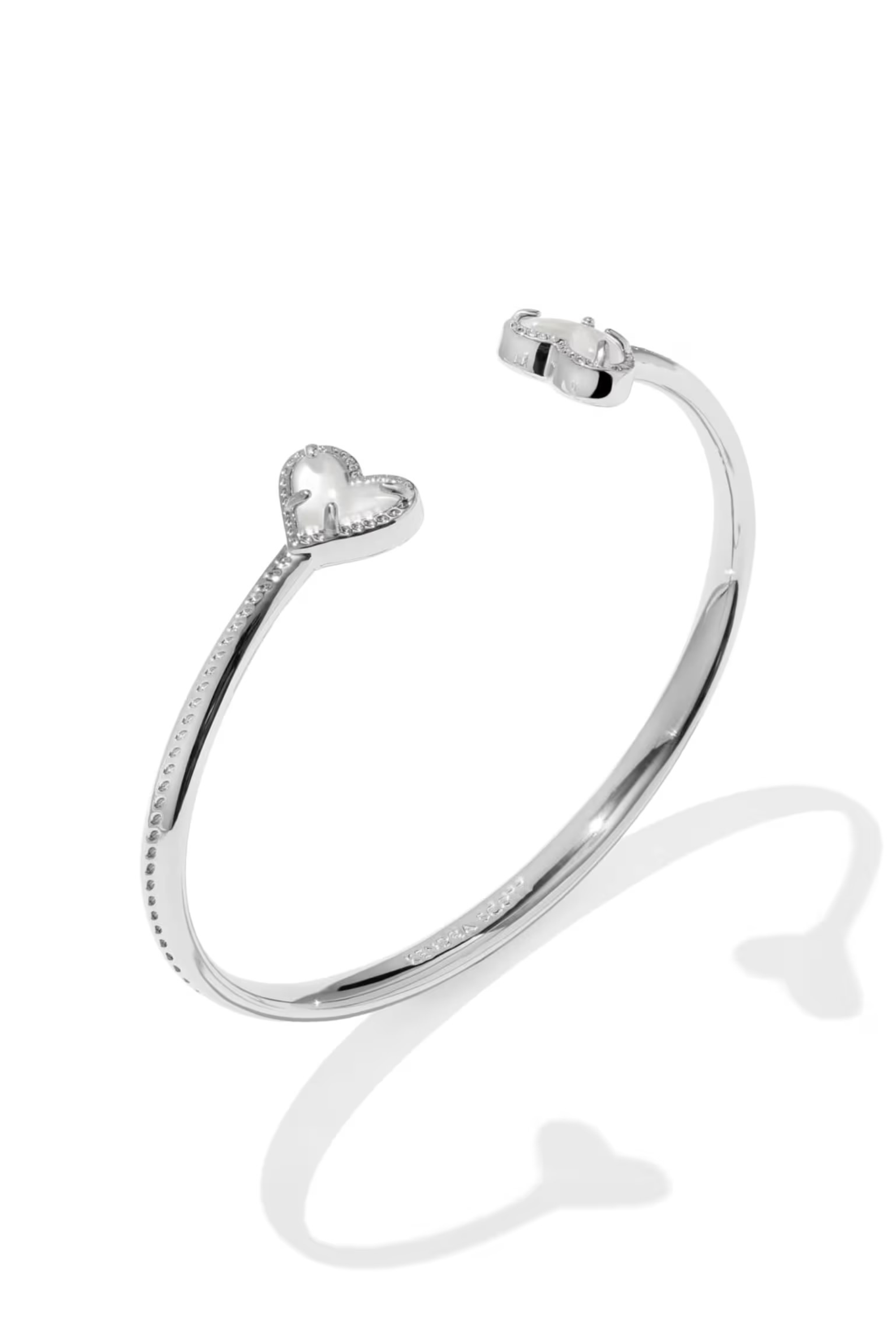 Framed Ari Heart Cuff Bracelet-Bracelets-Vixen Collection, Day Spa and Women's Boutique Located in Seattle, Washington