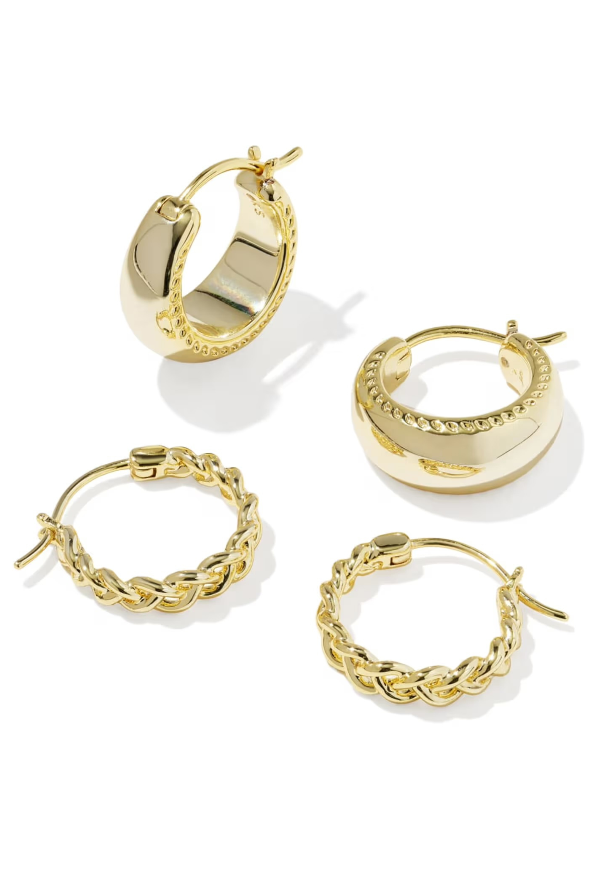 Gabriella Huggie Earring Set-Earrings-Vixen Collection, Day Spa and Women's Boutique Located in Seattle, Washington