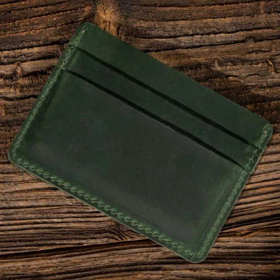 Handmade Leather Card Holder-Bags + Wallets-Vixen Collection, Day Spa and Women's Boutique Located in Seattle, Washington