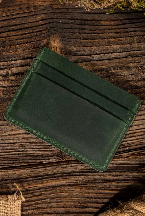 Handmade Leather Card Holder-Bags + Wallets-Vixen Collection, Day Spa and Women's Boutique Located in Seattle, Washington