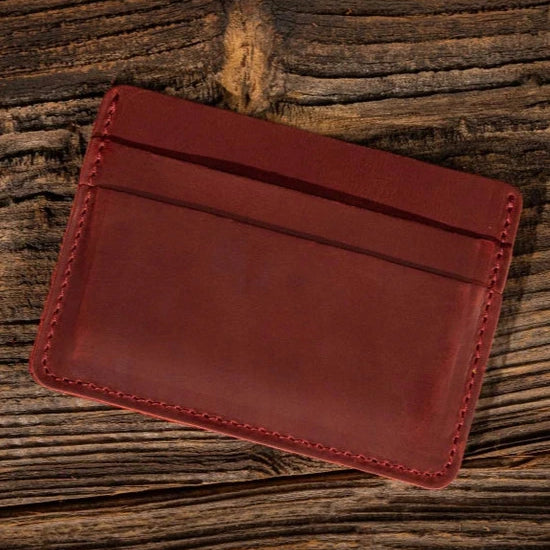 Handmade Leather Card Holder-Bags + Wallets-Vixen Collection, Day Spa and Women's Boutique Located in Seattle, Washington