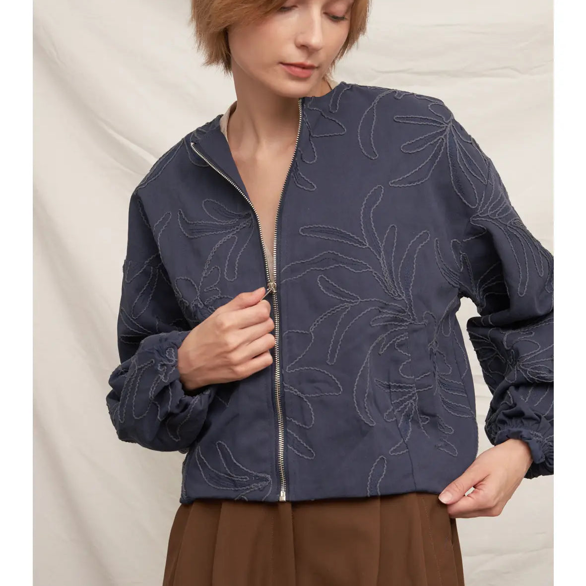 Spring Mornings Bomber Jacket-Jackets-Vixen Collection, Day Spa and Women's Boutique Located in Seattle, Washington