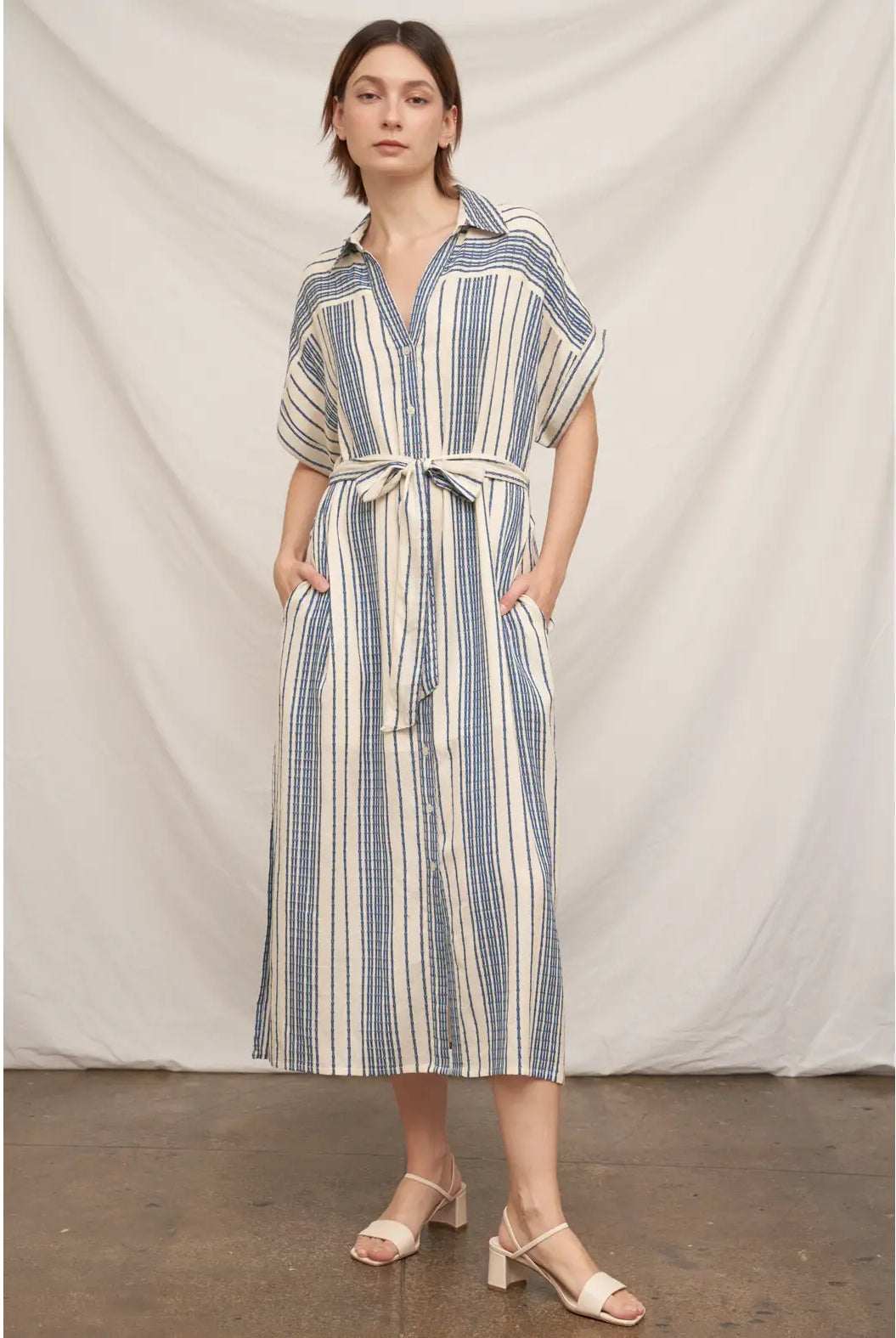 Shoreline Midi Dress-Dresses-Vixen Collection, Day Spa and Women's Boutique Located in Seattle, Washington
