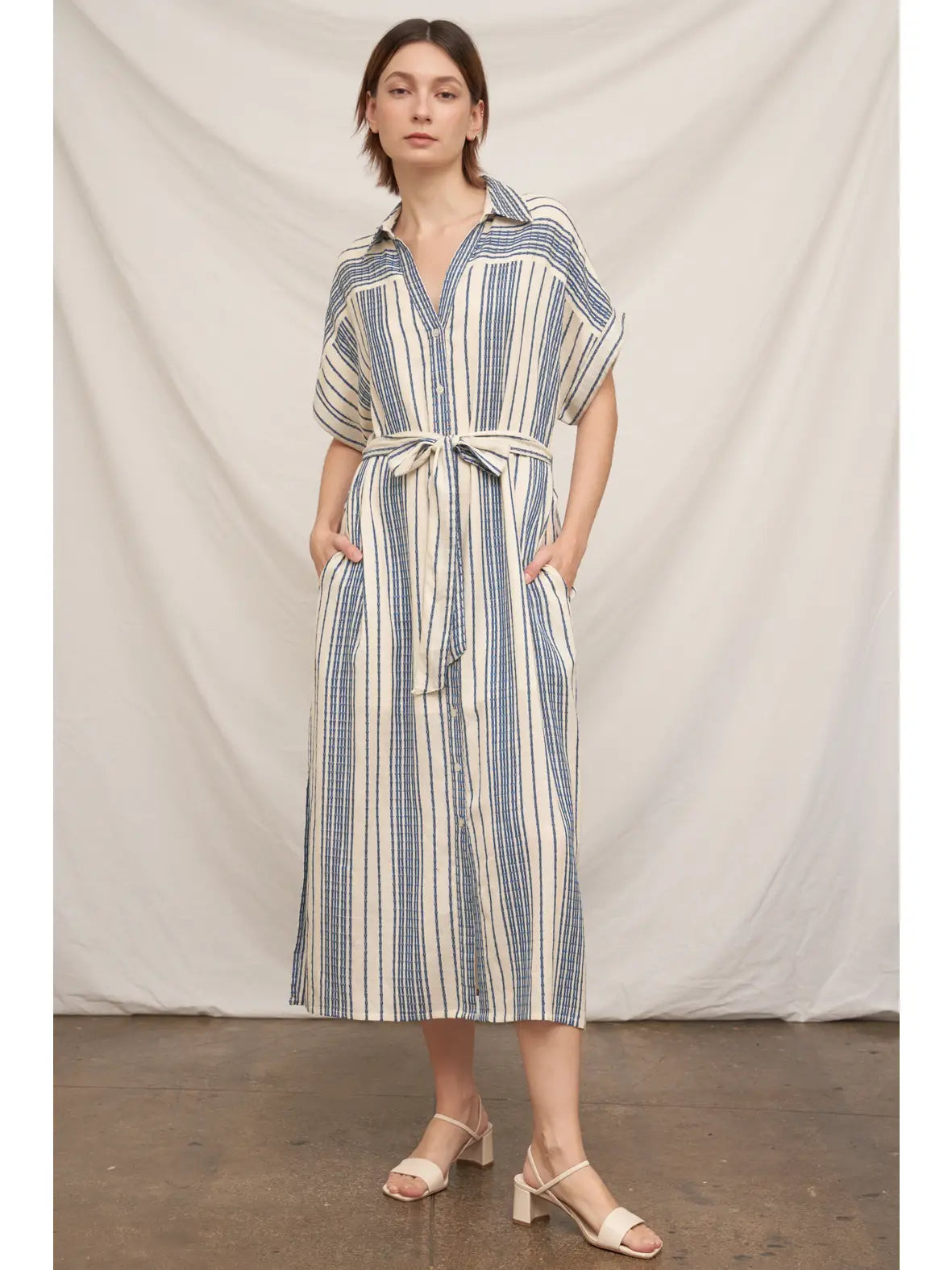 Shoreline Midi Dress-Dresses-Vixen Collection, Day Spa and Women's Boutique Located in Seattle, Washington