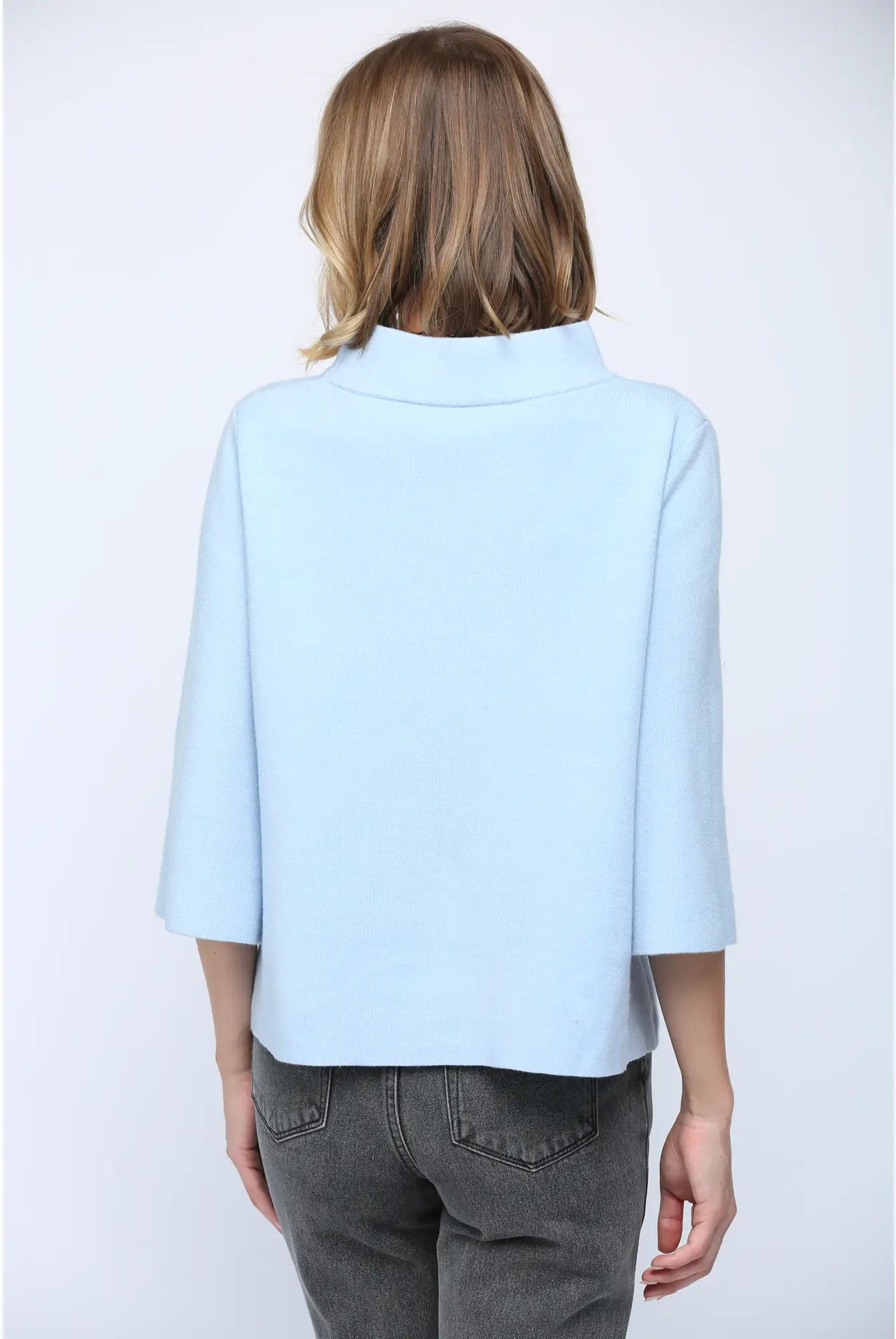 Powder Bell Sleeve Top-Tops-Vixen Collection, Day Spa and Women's Boutique Located in Seattle, Washington