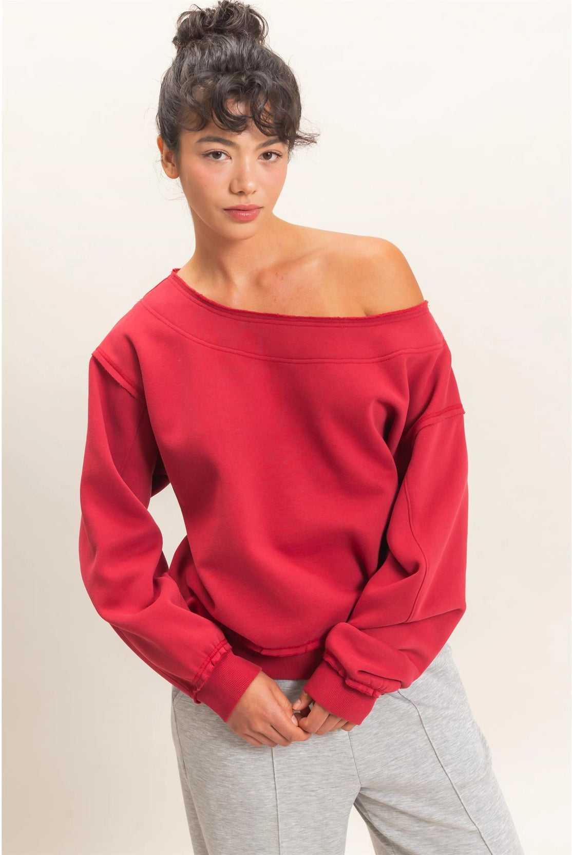 Rosewood Romance Sweater-Sweatshirts-Vixen Collection, Day Spa and Women's Boutique Located in Seattle, Washington