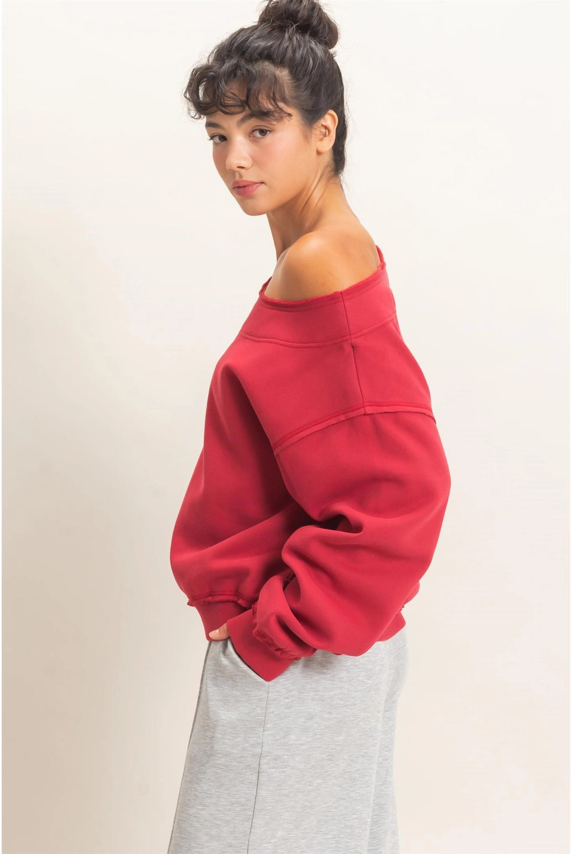 Rosewood Romance Sweater-Sweatshirts-Vixen Collection, Day Spa and Women's Boutique Located in Seattle, Washington