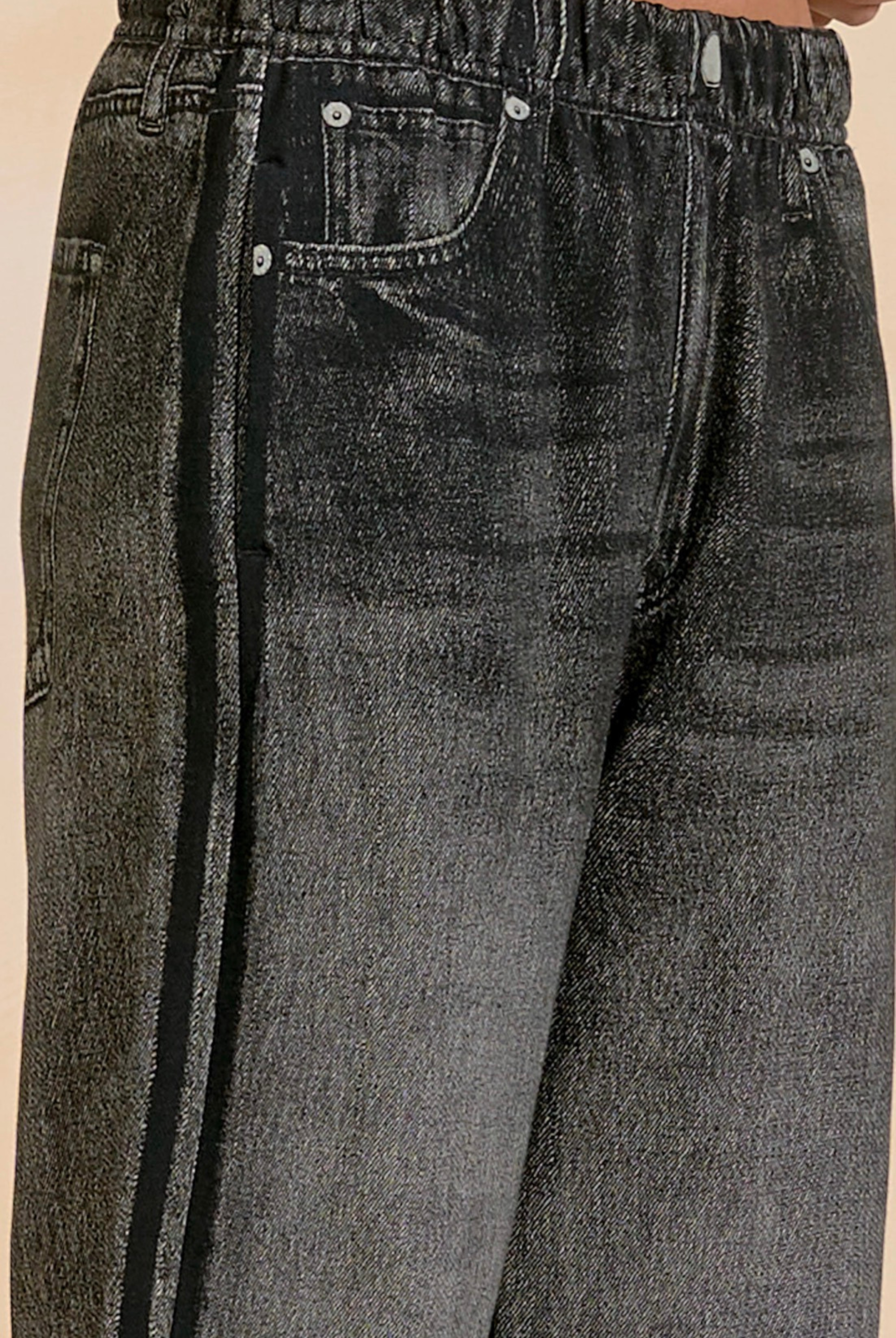Jetset Denim Track Pants-Denim-Vixen Collection, Day Spa and Women's Boutique Located in Seattle, Washington