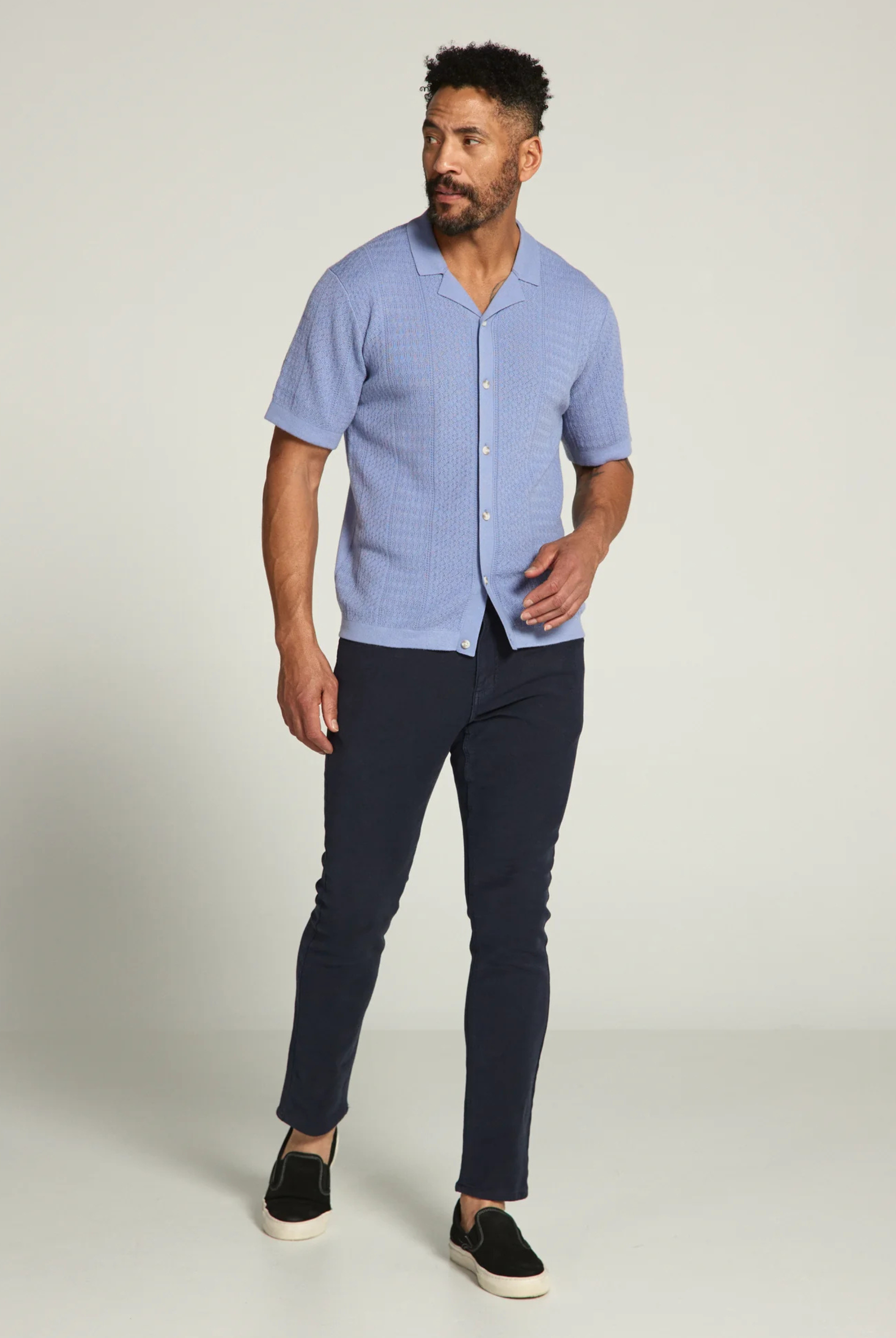 Jonas Button Down Polo Sweater-Men's Tops-Vixen Collection, Day Spa and Women's Boutique Located in Seattle, Washington