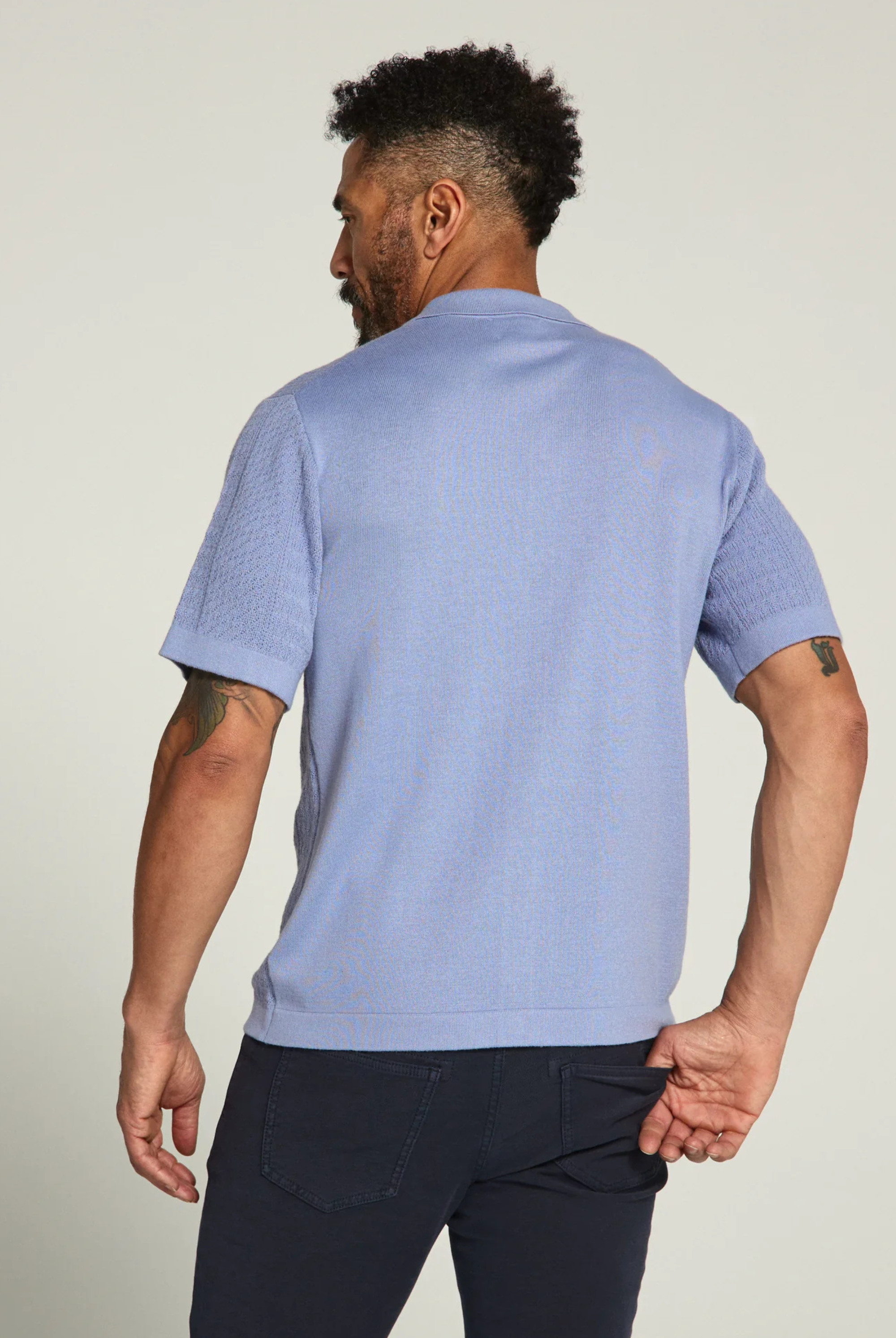 Jonas Button Down Polo Sweater-Men's Tops-Vixen Collection, Day Spa and Women's Boutique Located in Seattle, Washington