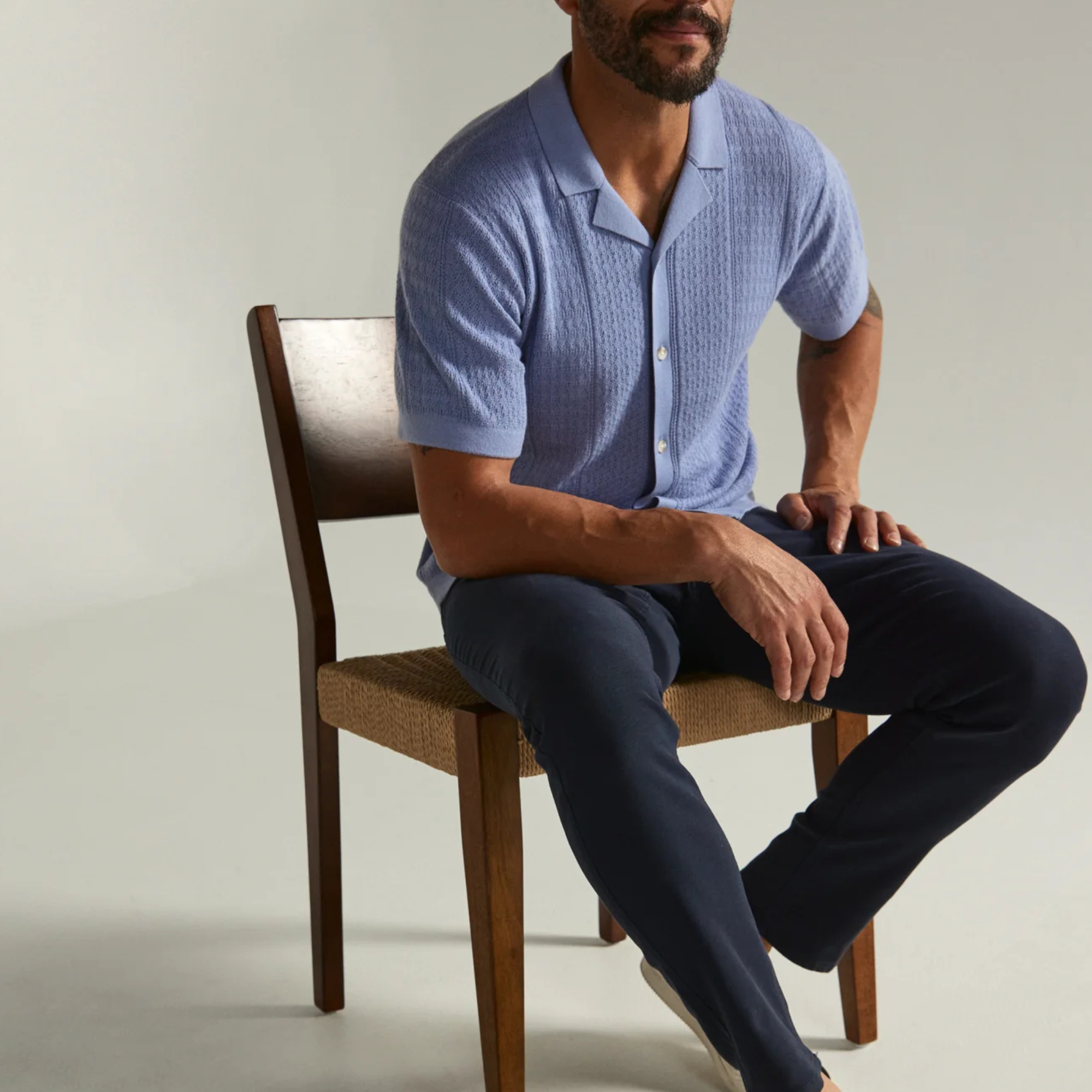 Jonas Button Down Polo Sweater-Men's Tops-Vixen Collection, Day Spa and Women's Boutique Located in Seattle, Washington
