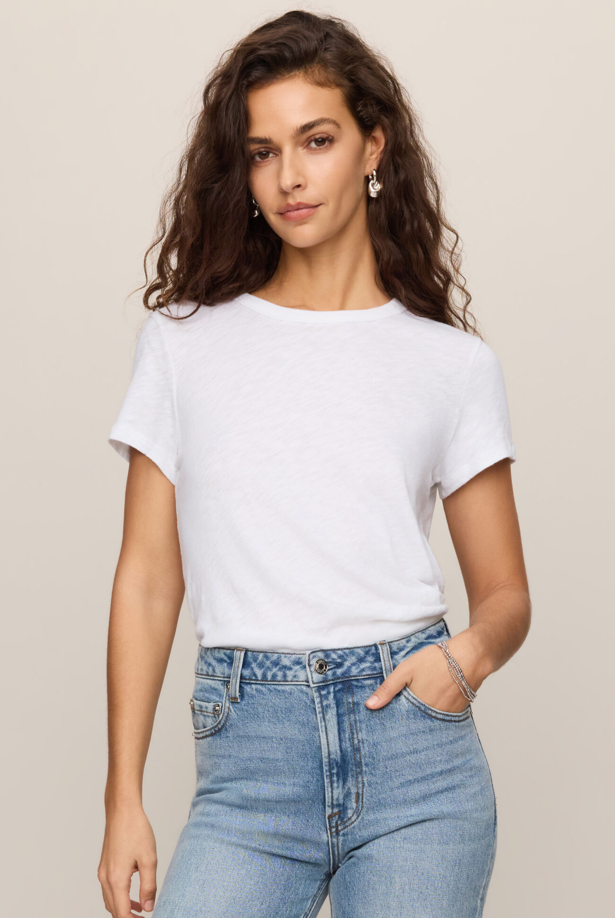 Junie Slub Tee Shirt-Tops-Vixen Collection, Day Spa and Women's Boutique Located in Seattle, Washington