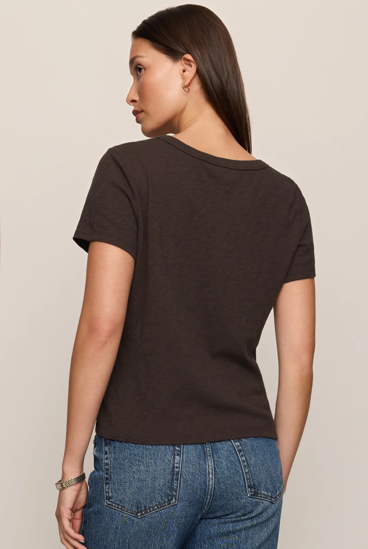 Junie Slub Tee Shirt-Tops-Vixen Collection, Day Spa and Women's Boutique Located in Seattle, Washington