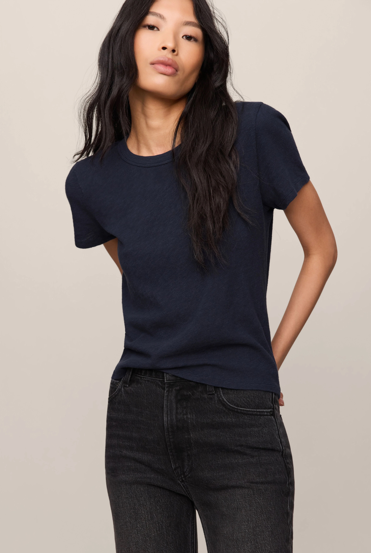 Junie Slub Tee Shirt-Tops-Vixen Collection, Day Spa and Women's Boutique Located in Seattle, Washington
