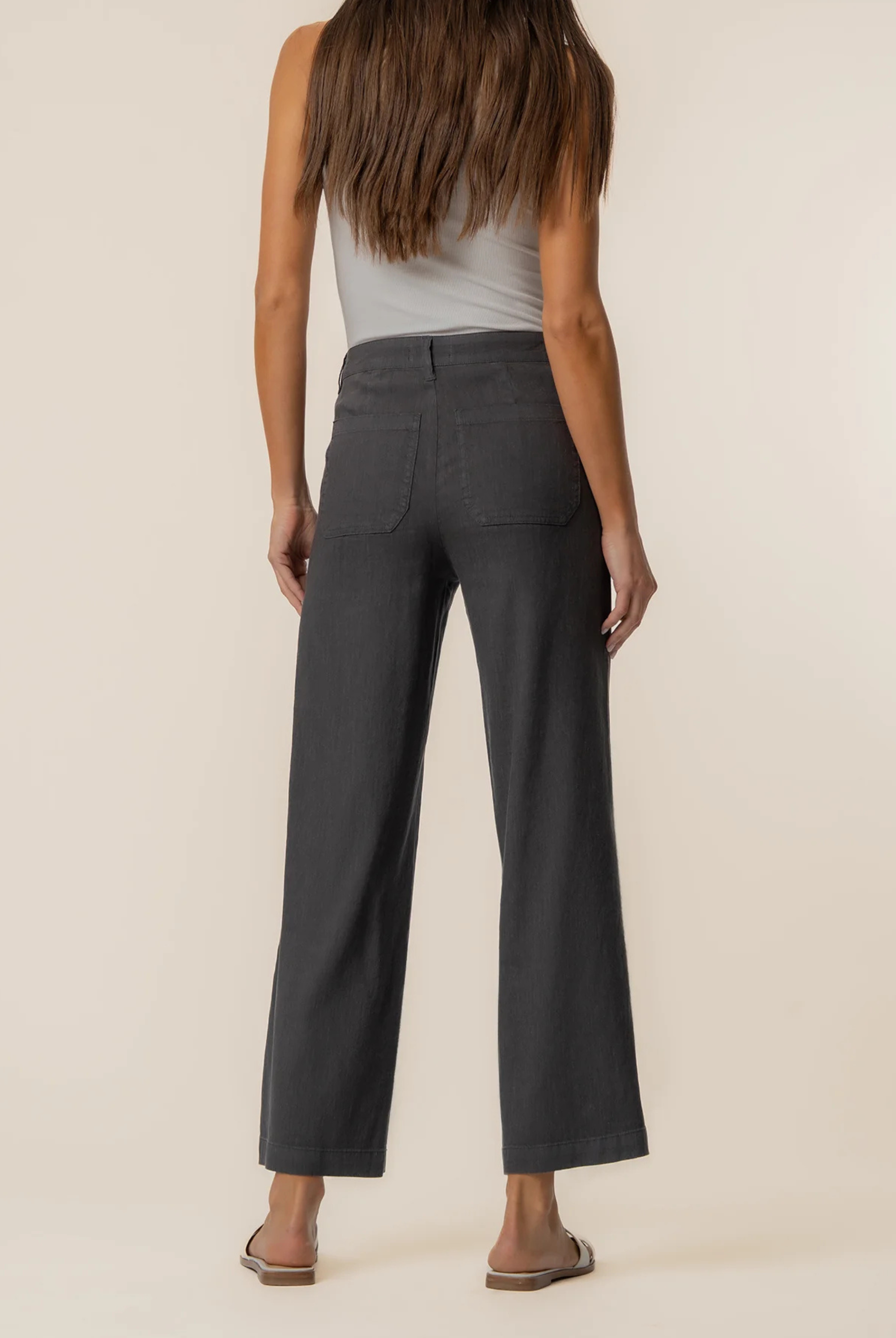 KUT Topaz Linen Wide Leg Pants-Pants-Vixen Collection, Day Spa and Women's Boutique Located in Seattle, Washington
