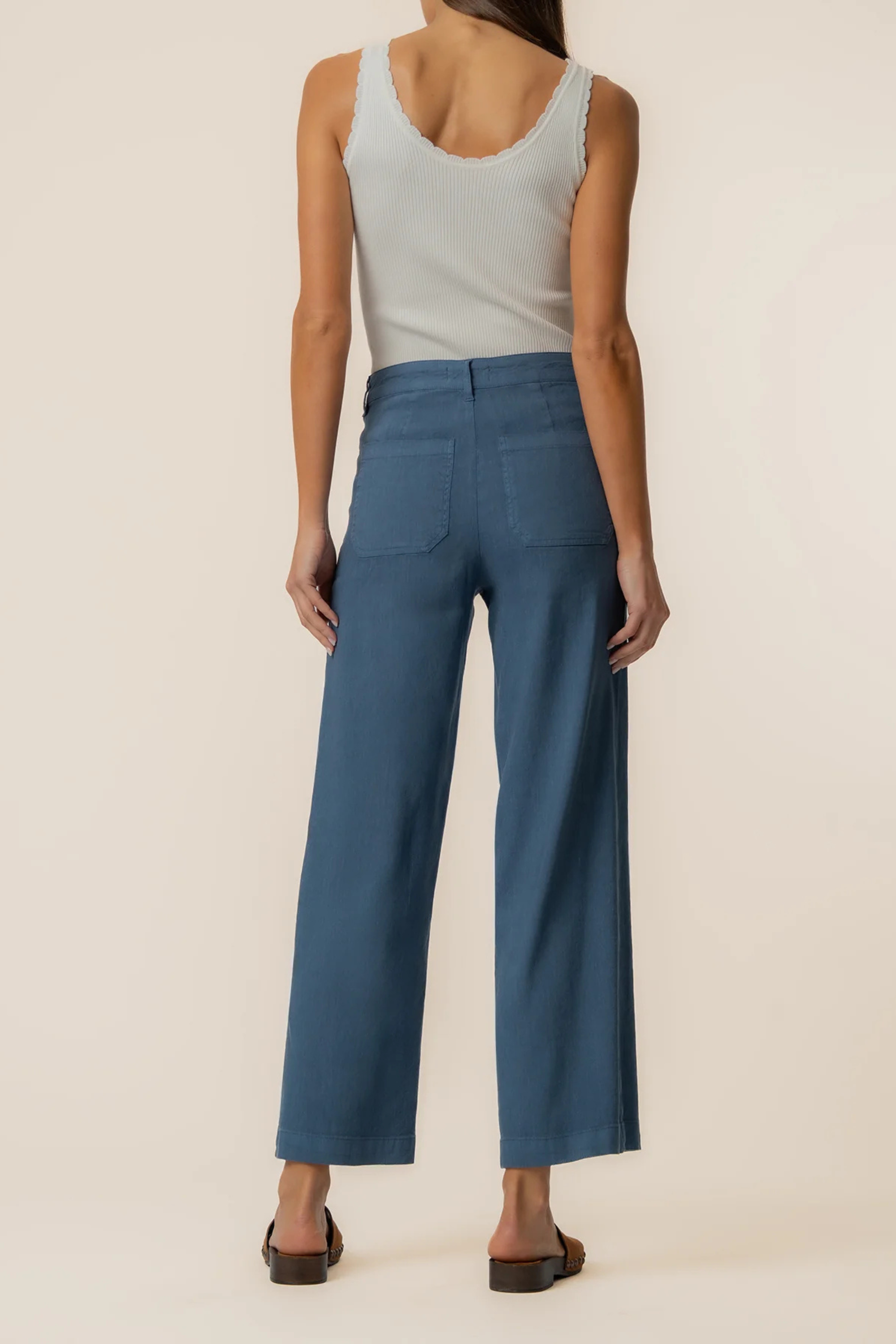 KUT Topaz Linen Wide Leg Pants-Pants-Vixen Collection, Day Spa and Women's Boutique Located in Seattle, Washington