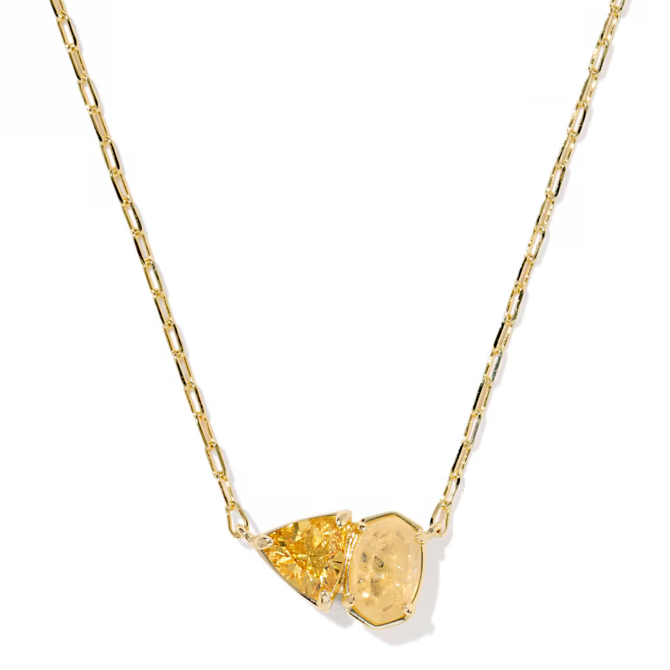 Tatum Short Pendant Necklace-Necklaces-Vixen Collection, Day Spa and Women's Boutique Located in Seattle, Washington