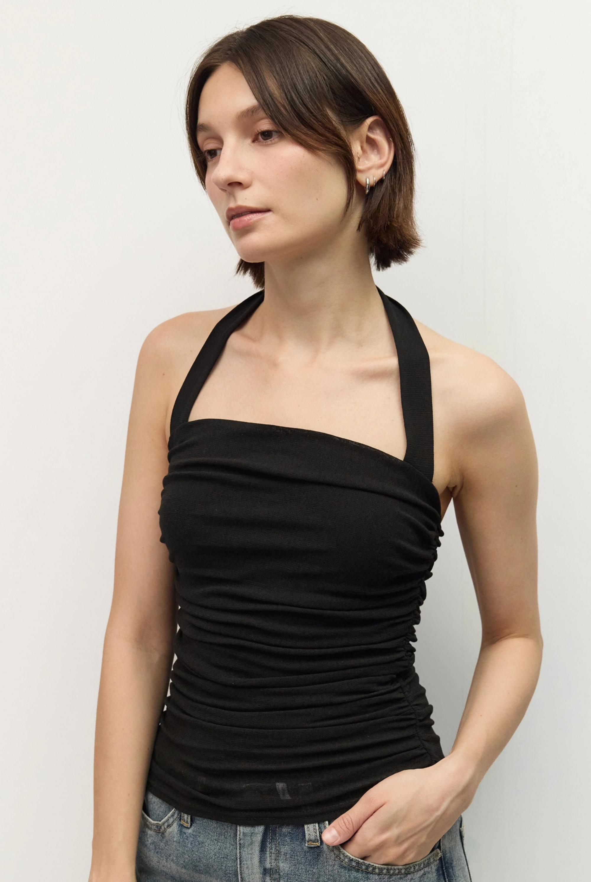 Kiana Halter Top-Tank Tops-Vixen Collection, Day Spa and Women's Boutique Located in Seattle, Washington