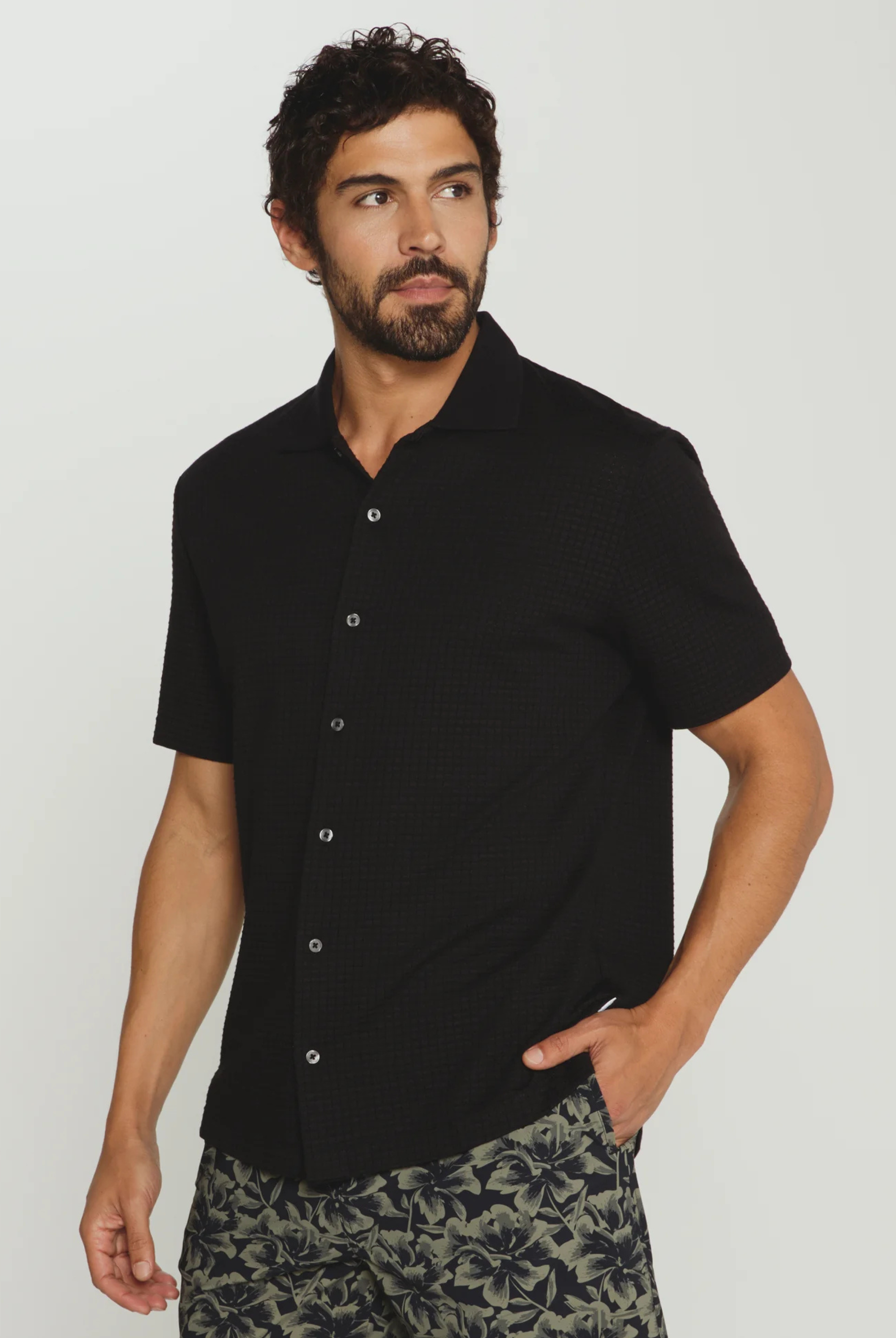 Landry Short Sleeve Shirt-Men's Tops-Vixen Collection, Day Spa and Women's Boutique Located in Seattle, Washington