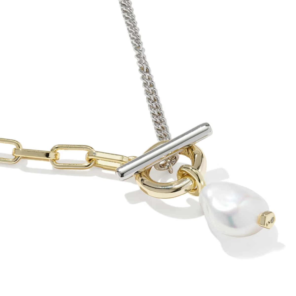 Leighton Pearl Chain Necklace-Necklaces-Vixen Collection, Day Spa and Women's Boutique Located in Seattle, Washington