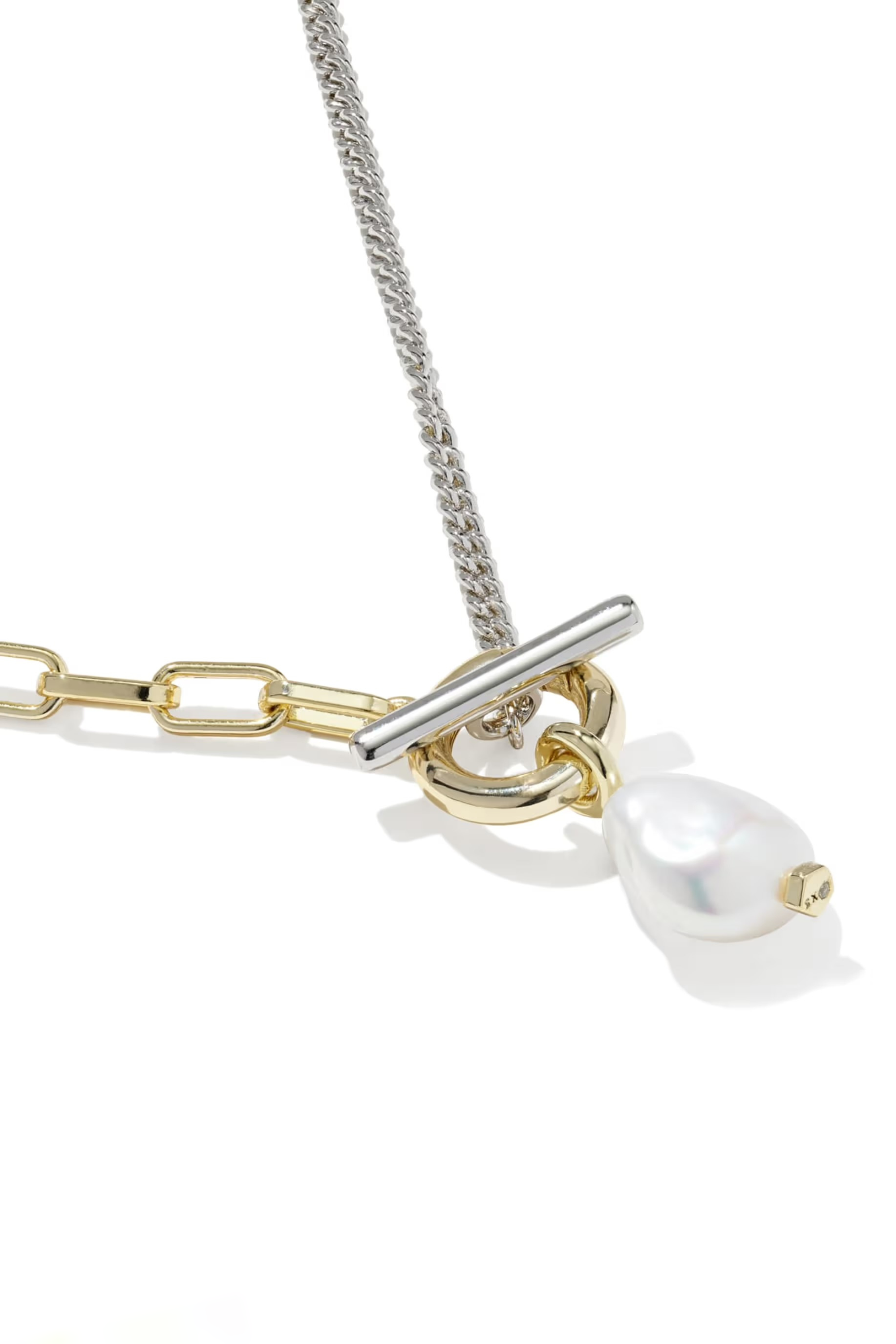 Leighton Pearl Chain Necklace-Necklaces-Vixen Collection, Day Spa and Women's Boutique Located in Seattle, Washington