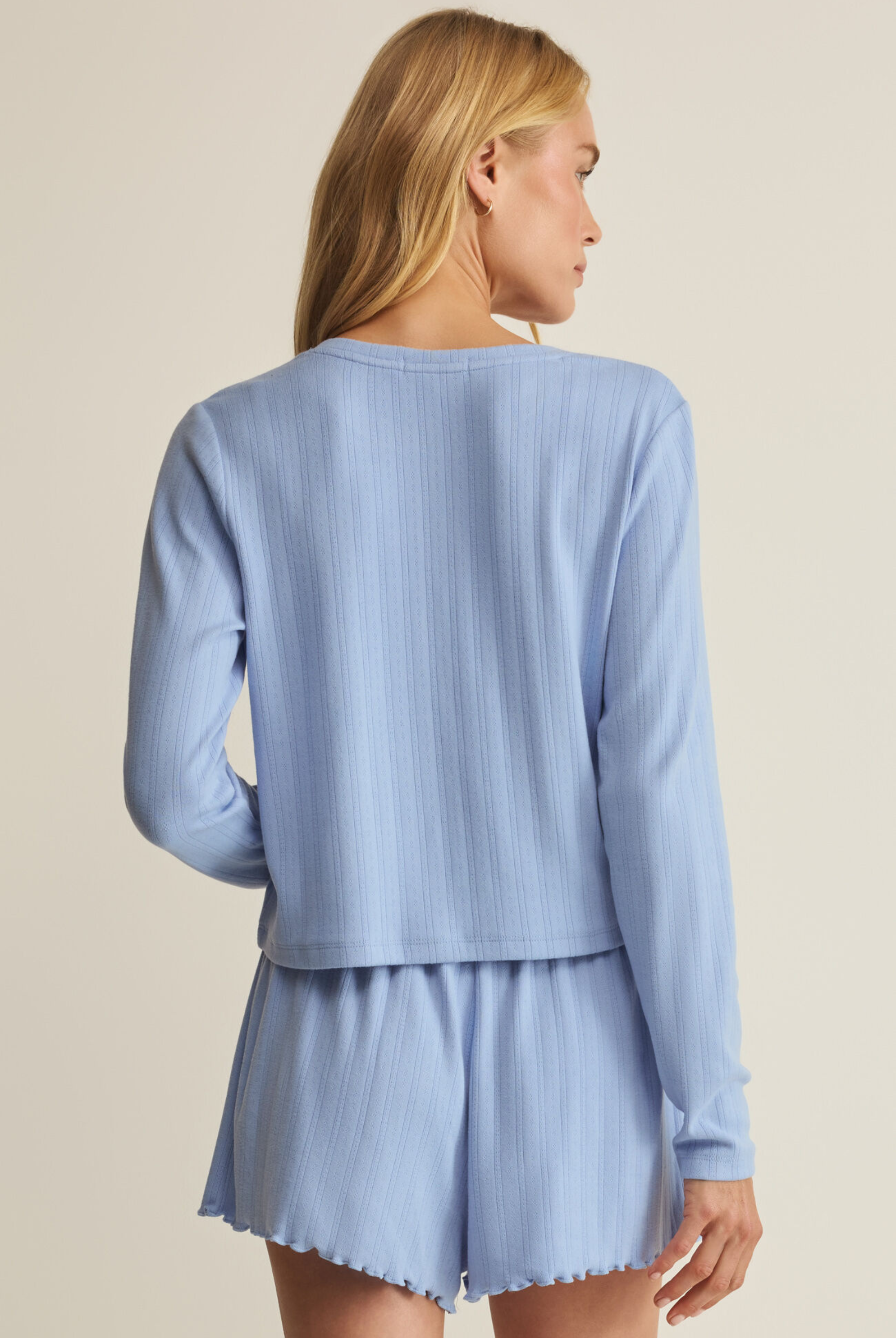 Lovely Pointelle Top-Long Sleeves-Vixen Collection, Day Spa and Women's Boutique Located in Seattle, Washington