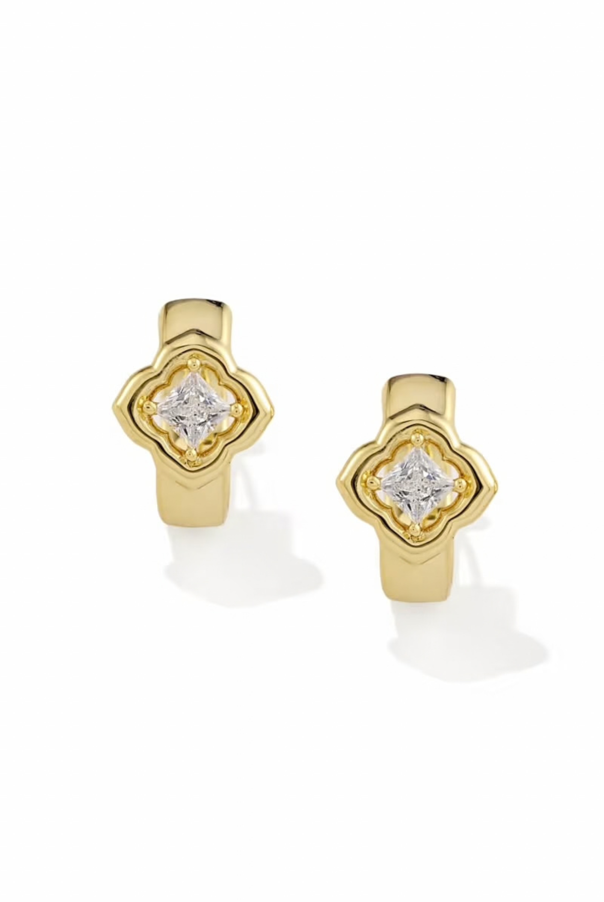 Mallory Crystal Huggie Earring-Earrings-Vixen Collection, Day Spa and Women's Boutique Located in Seattle, Washington