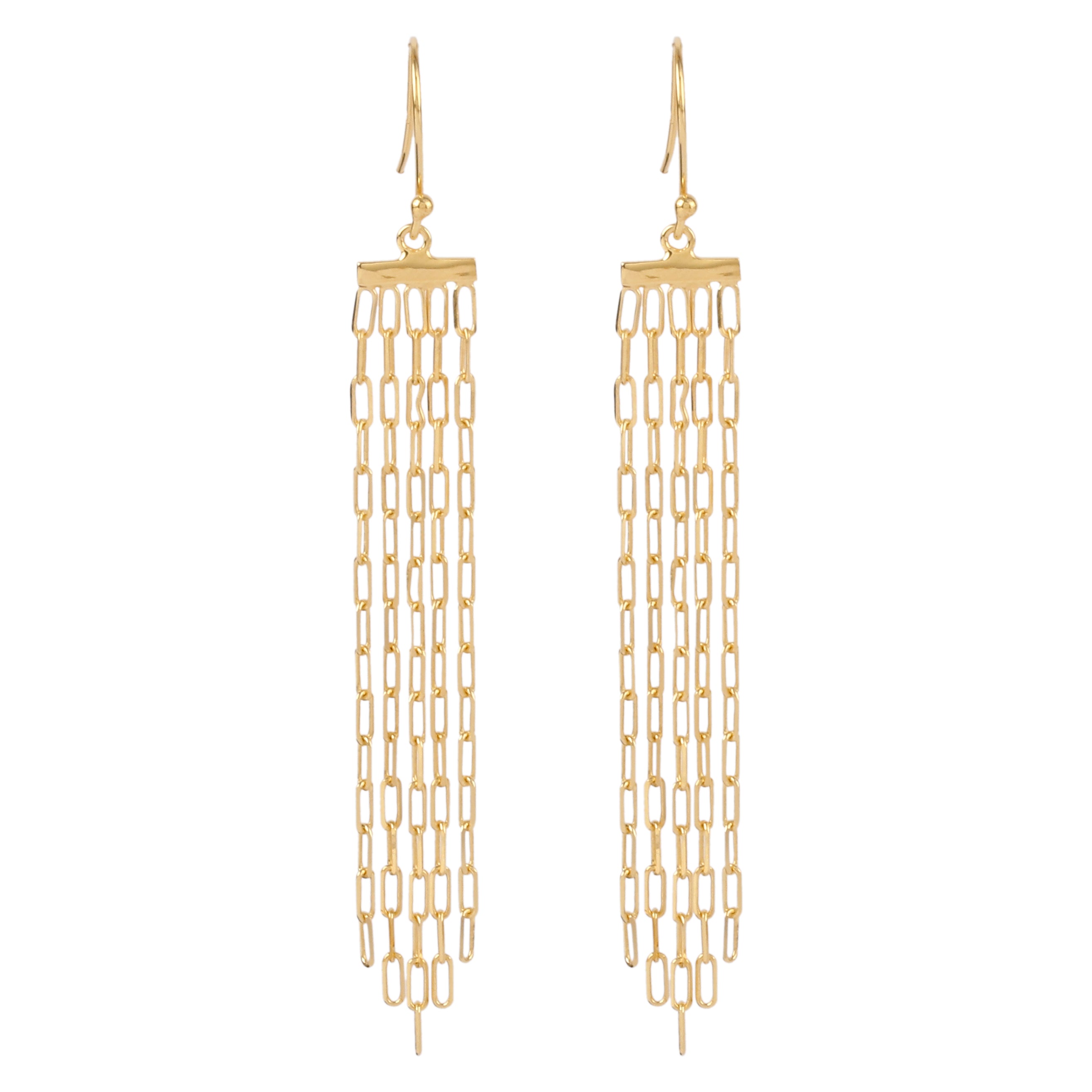 Chain Link Earrings-Earrings-Vixen Collection, Day Spa and Women's Boutique Located in Seattle, Washington