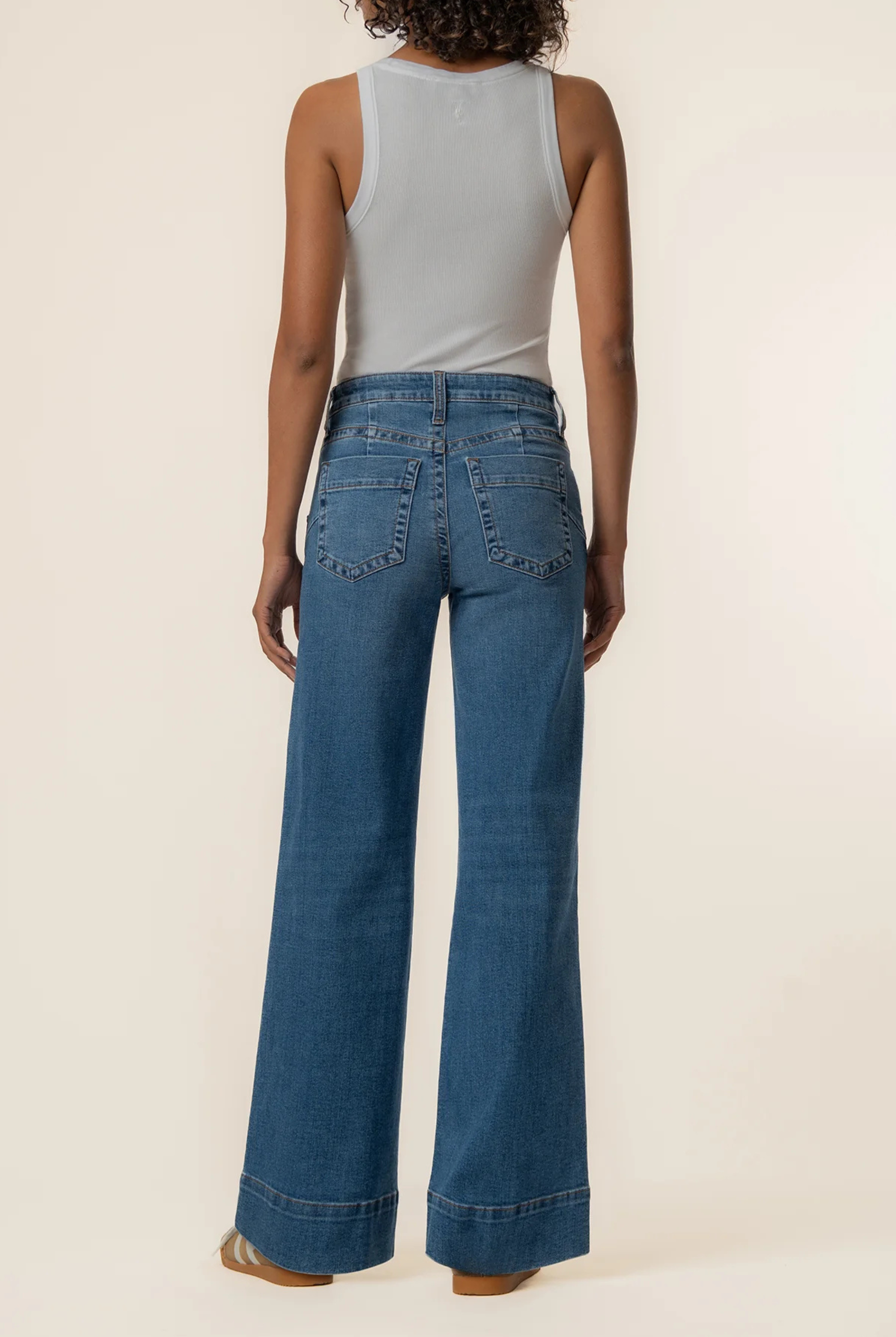 Maya High Rise Wide Leg Jeans-Denim-Vixen Collection, Day Spa and Women's Boutique Located in Seattle, Washington