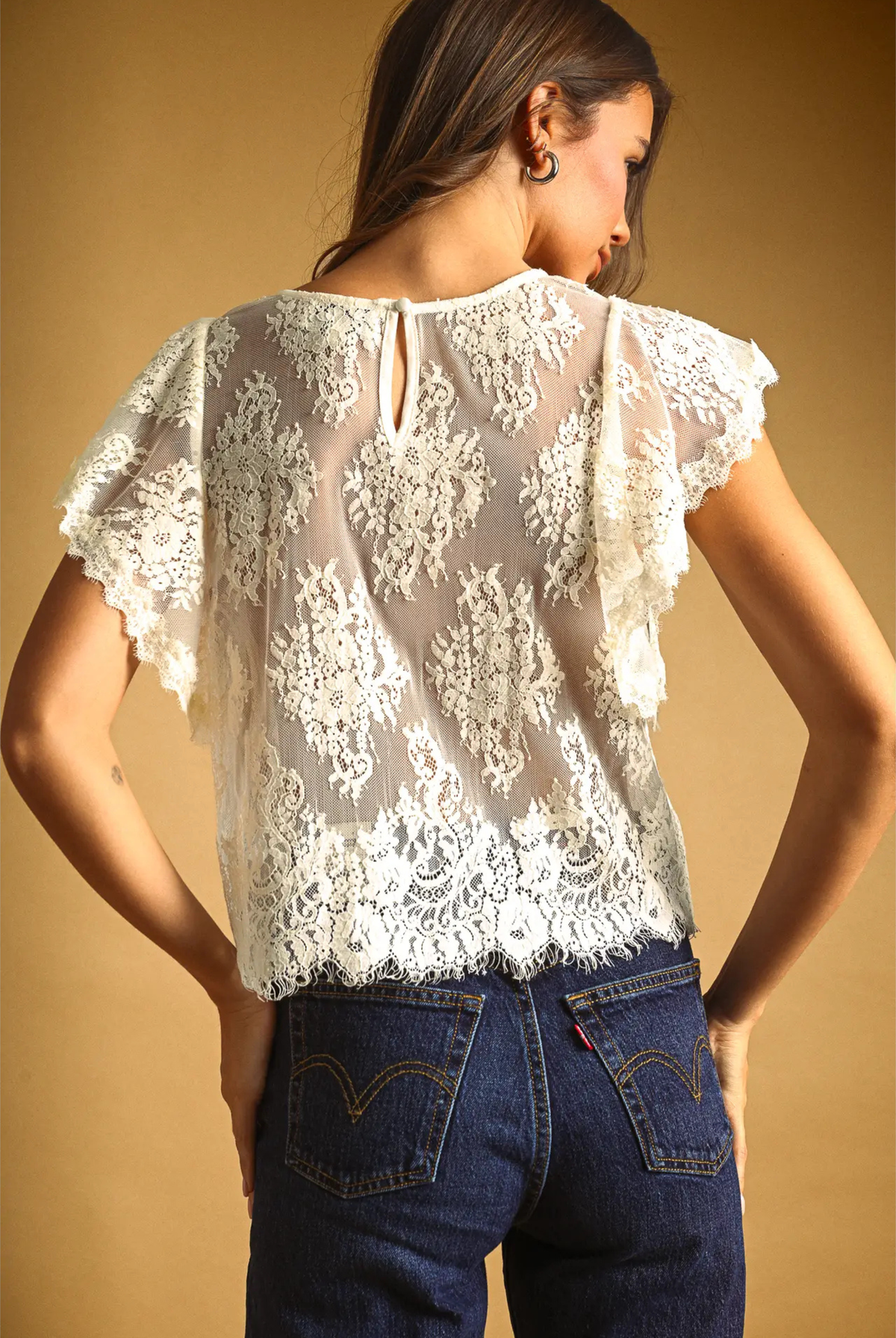 Meadow Lace Top-Tops-Vixen Collection, Day Spa and Women's Boutique Located in Seattle, Washington