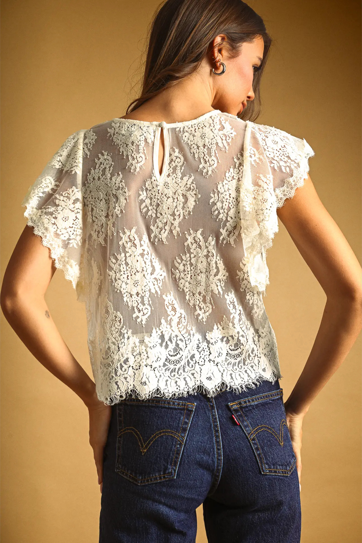 Meadow Lace Top-Tops-Vixen Collection, Day Spa and Women's Boutique Located in Seattle, Washington