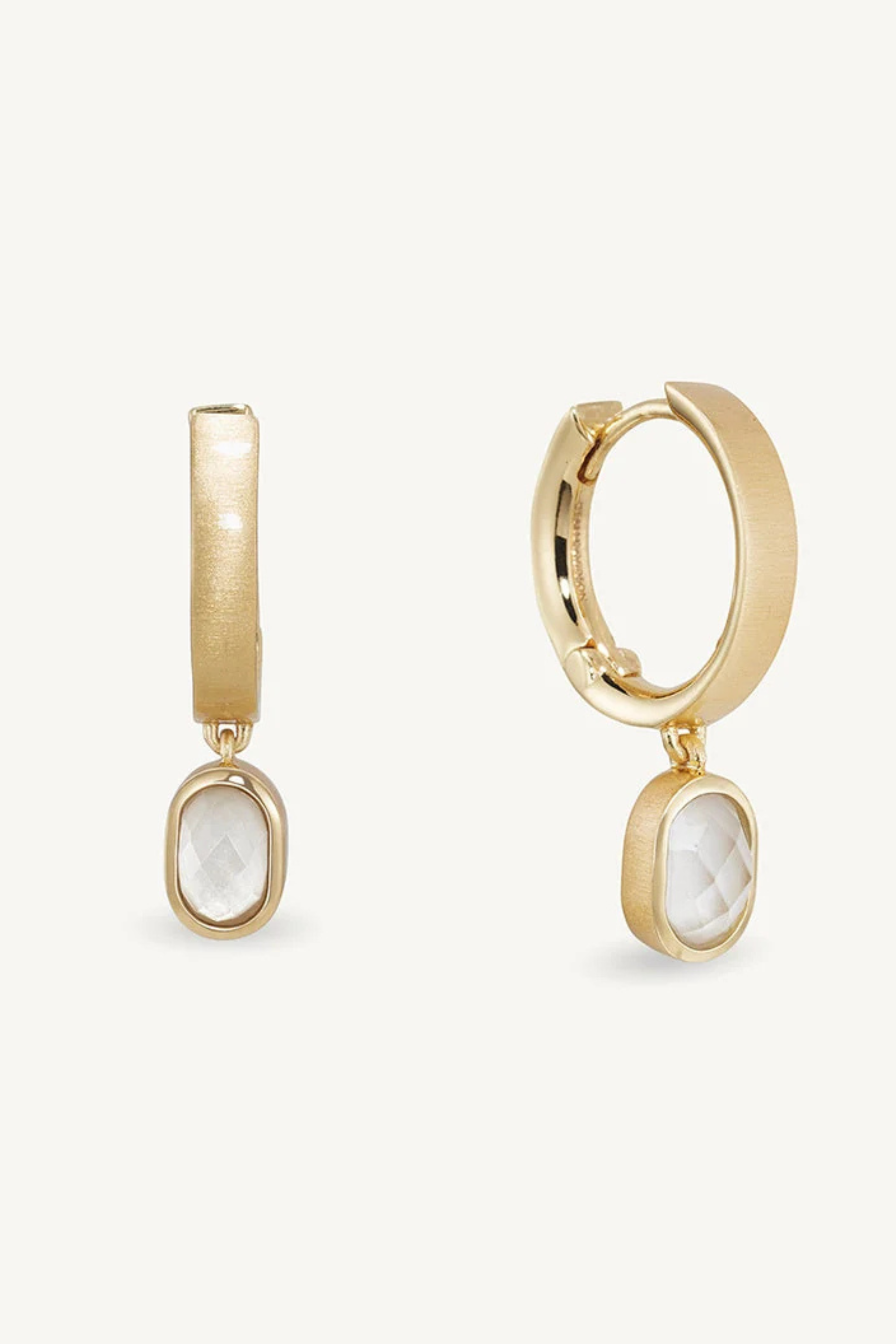 Mercer Gemstone Mini Drop Earrings-Earrings-Vixen Collection, Day Spa and Women's Boutique Located in Seattle, Washington