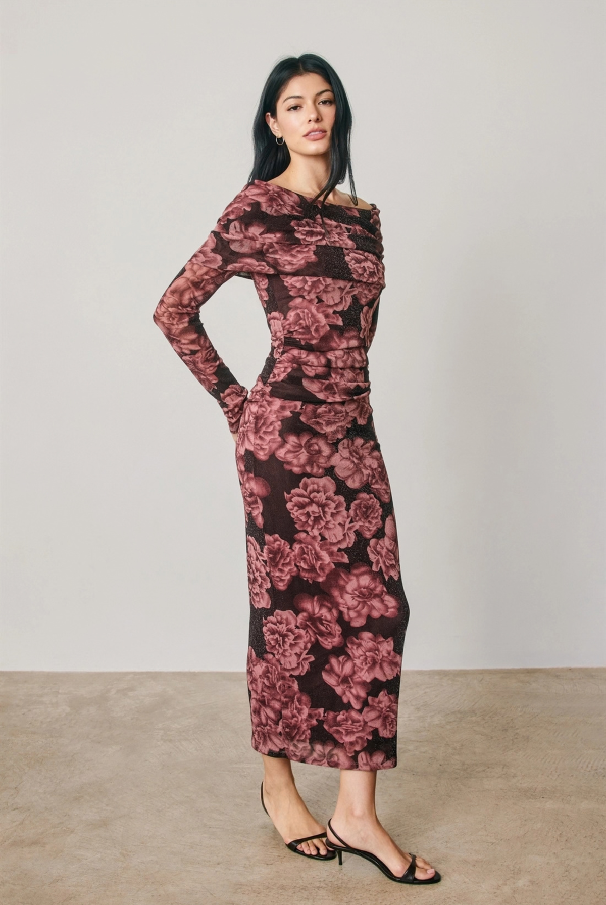 Metallic Rose Dress-Dresses-Vixen Collection, Day Spa and Women's Boutique Located in Seattle, Washington