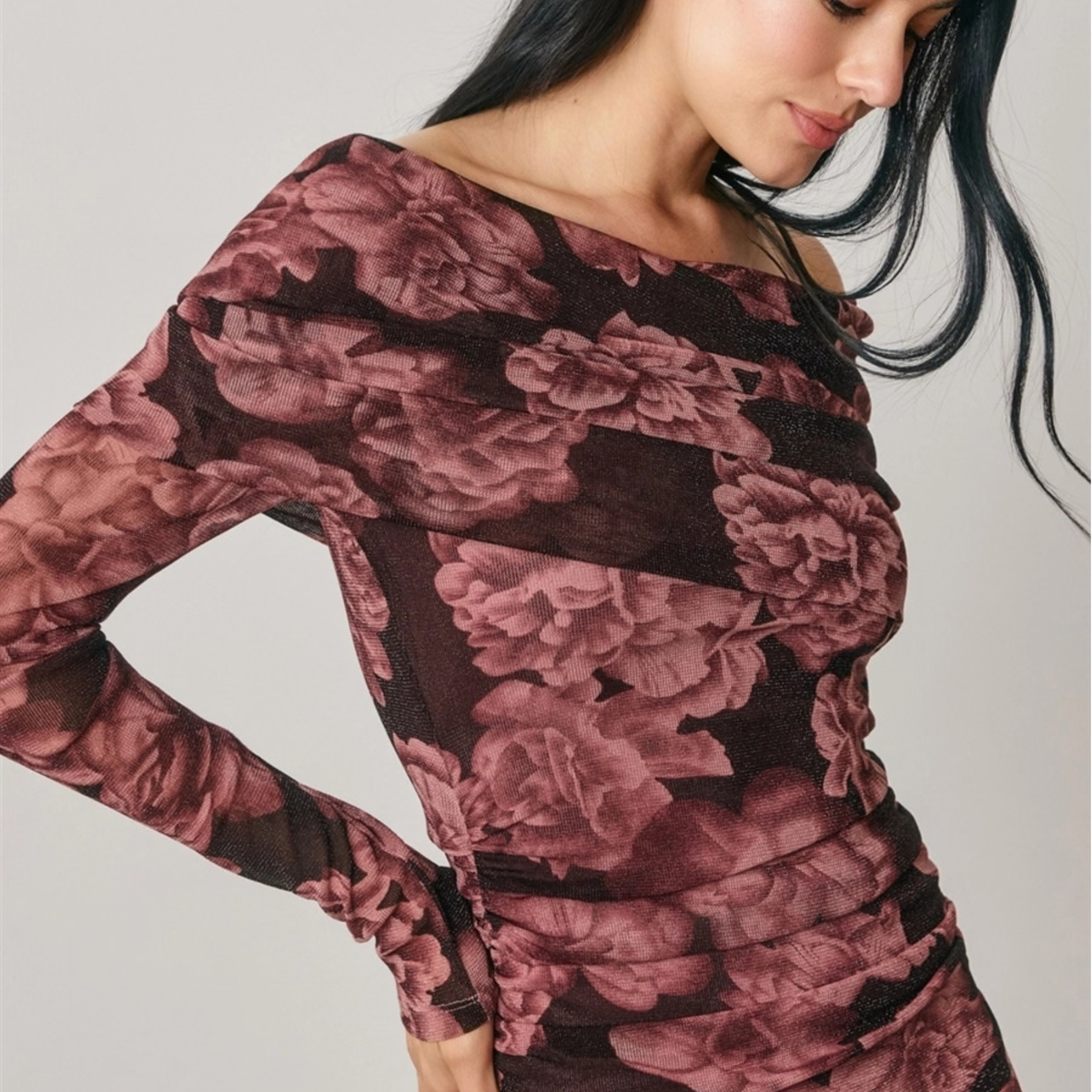 Metallic Rose Dress-Dresses-Vixen Collection, Day Spa and Women's Boutique Located in Seattle, Washington