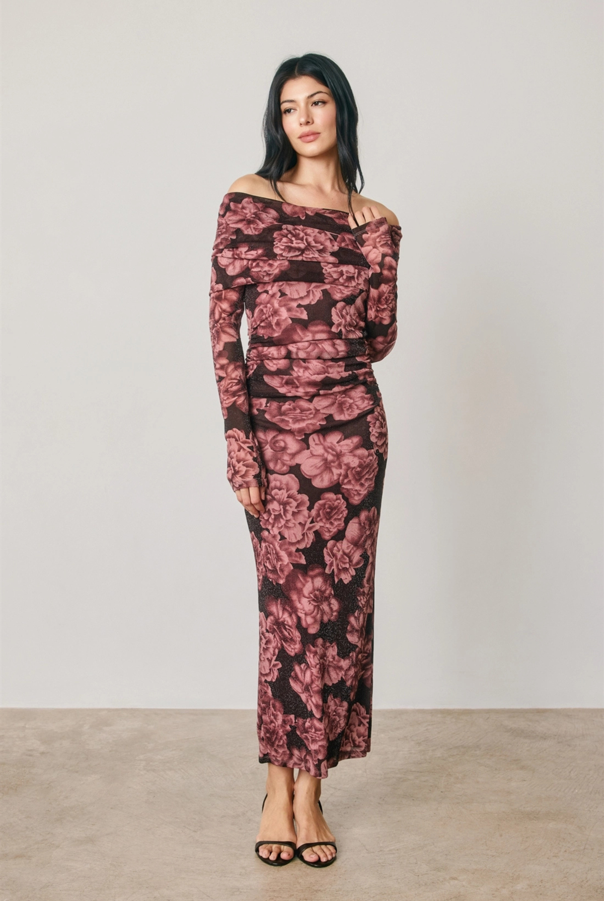 Metallic Rose Dress-Dresses-Vixen Collection, Day Spa and Women's Boutique Located in Seattle, Washington