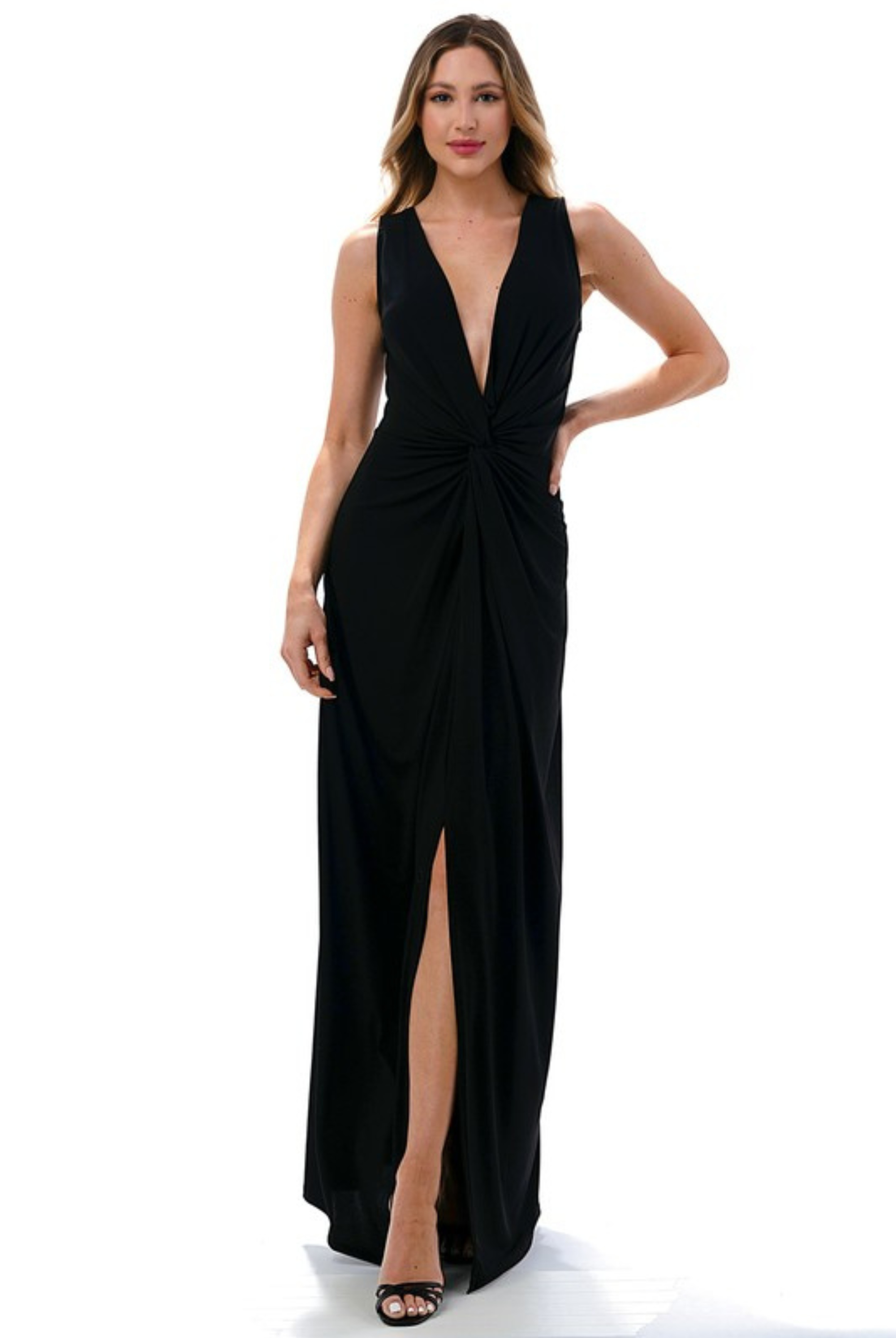 Midnight Twist Dress-Dresses-Vixen Collection, Day Spa and Women's Boutique Located in Seattle, Washington