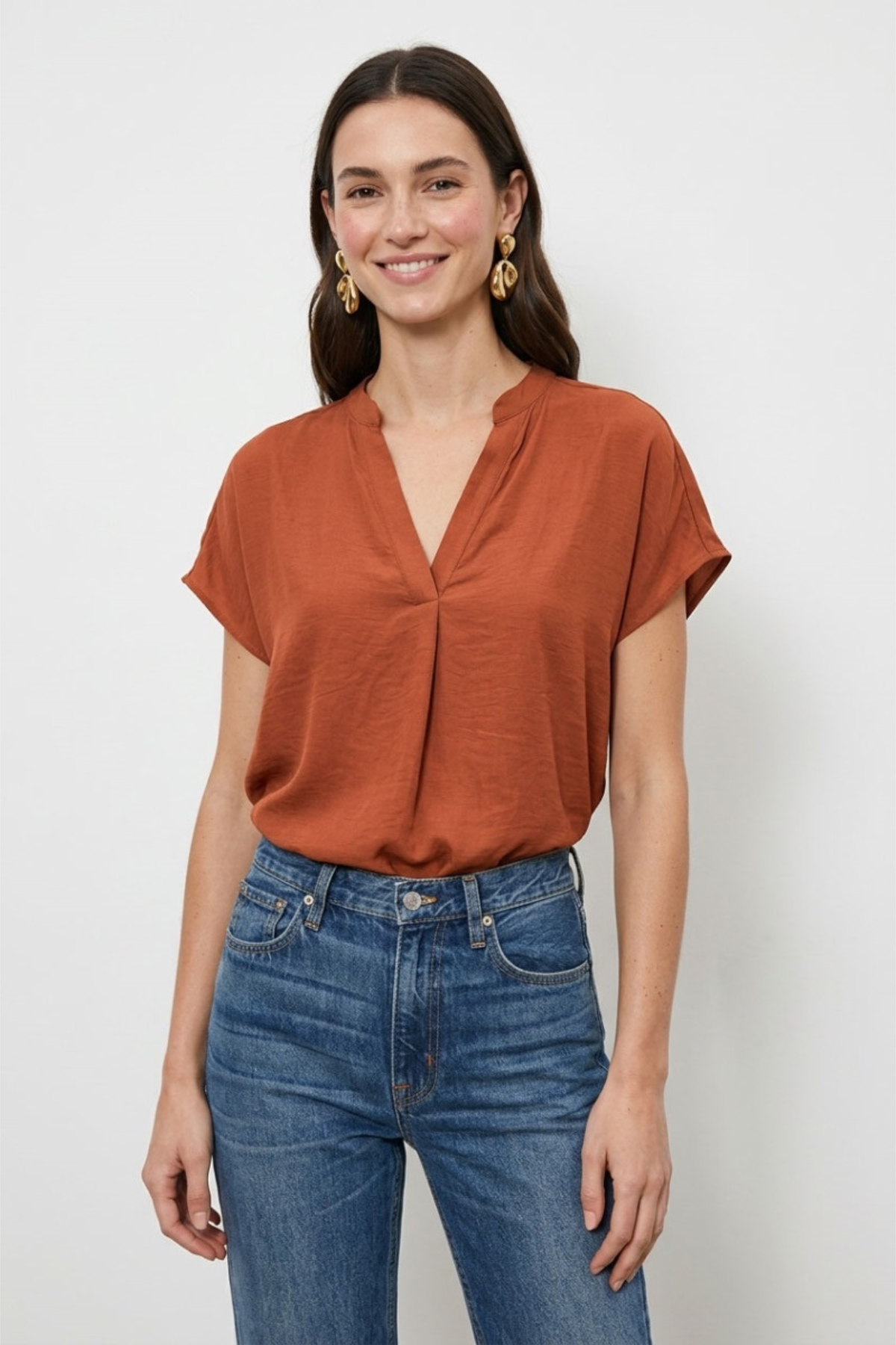 Mindy Top Jewel Tones-Short Sleeves-Vixen Collection, Day Spa and Women's Boutique Located in Seattle, Washington