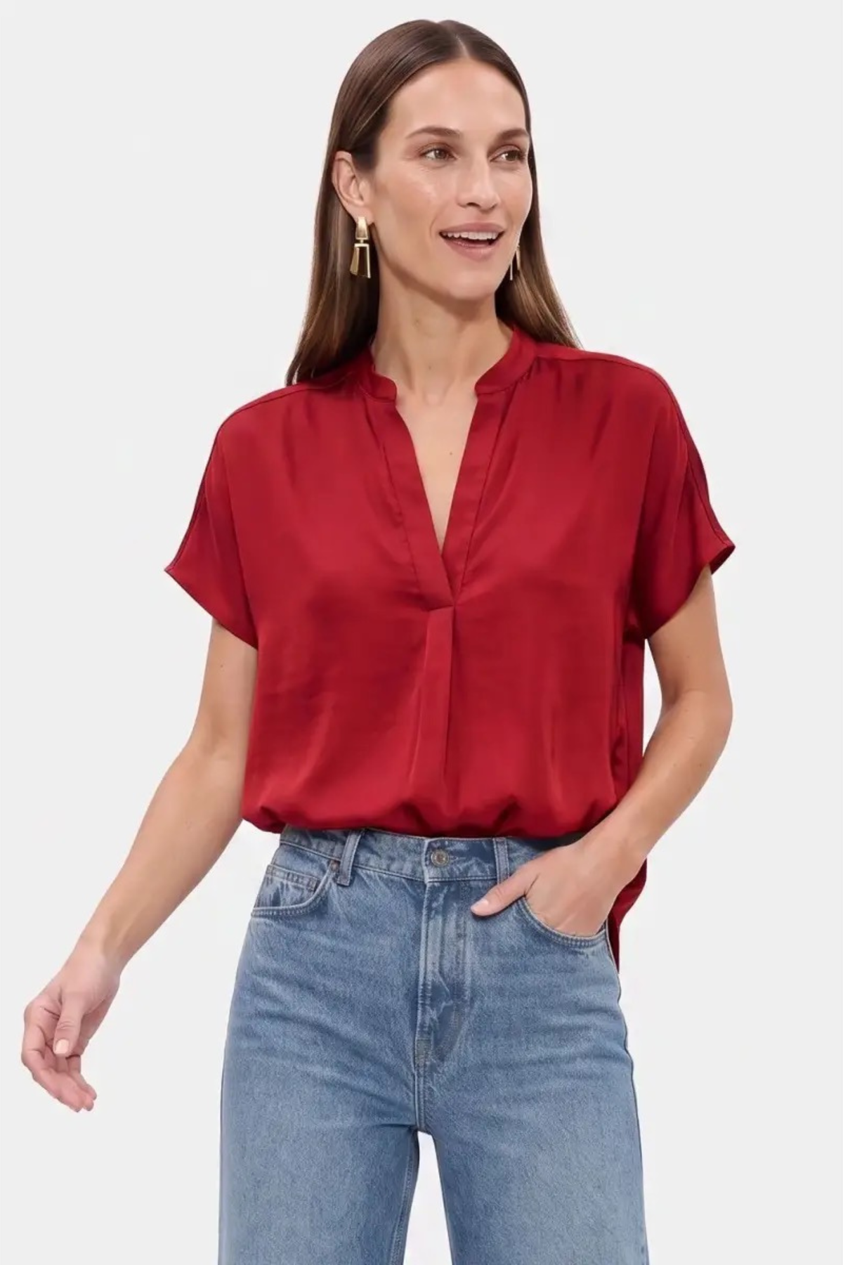 Mindy Top Jewel Tones-Short Sleeves-Vixen Collection, Day Spa and Women's Boutique Located in Seattle, Washington