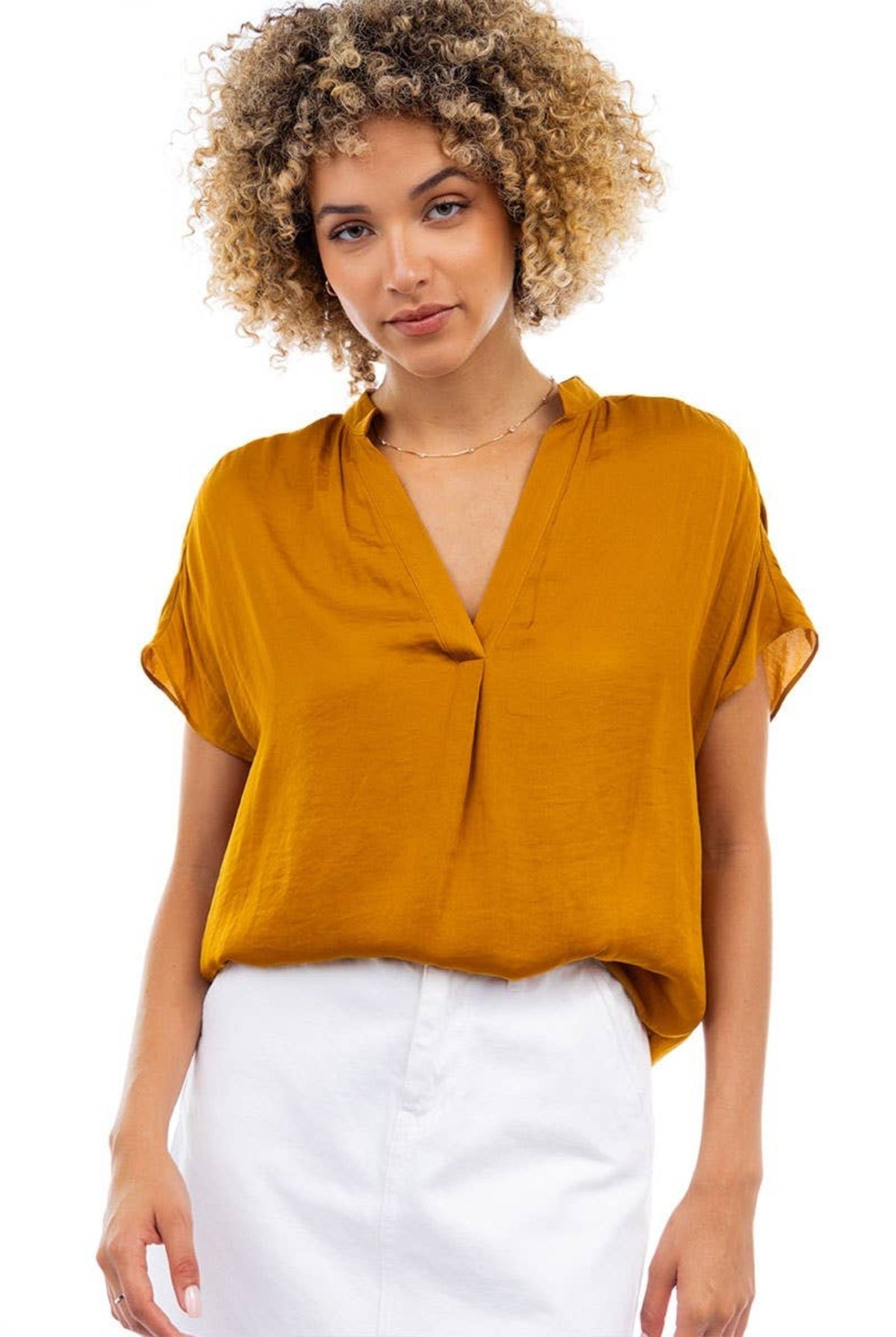 Mindy Top Jewel Tones-Short Sleeves-Vixen Collection, Day Spa and Women's Boutique Located in Seattle, Washington