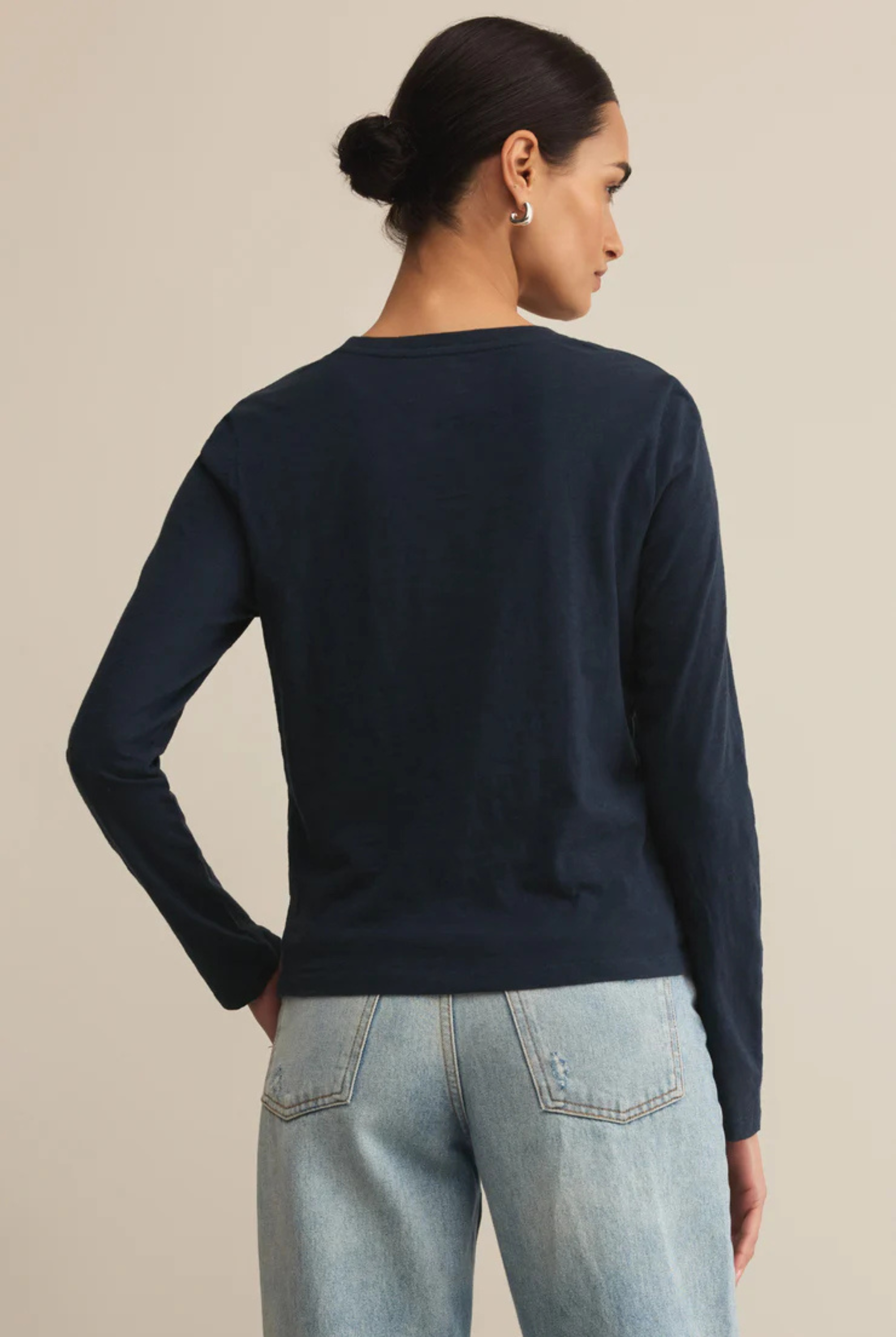 Modern Slub Long Sleeve Tee-Long Sleeves-Vixen Collection, Day Spa and Women's Boutique Located in Seattle, Washington