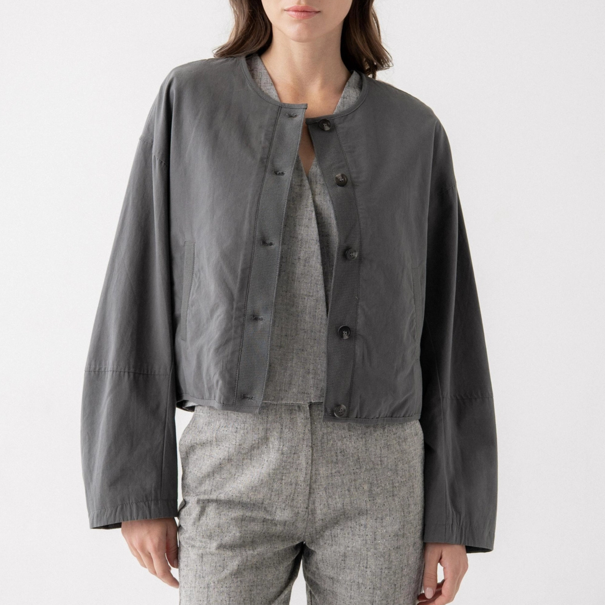 Mono Button Jacket-Jackets-Vixen Collection, Day Spa and Women's Boutique Located in Seattle, Washington