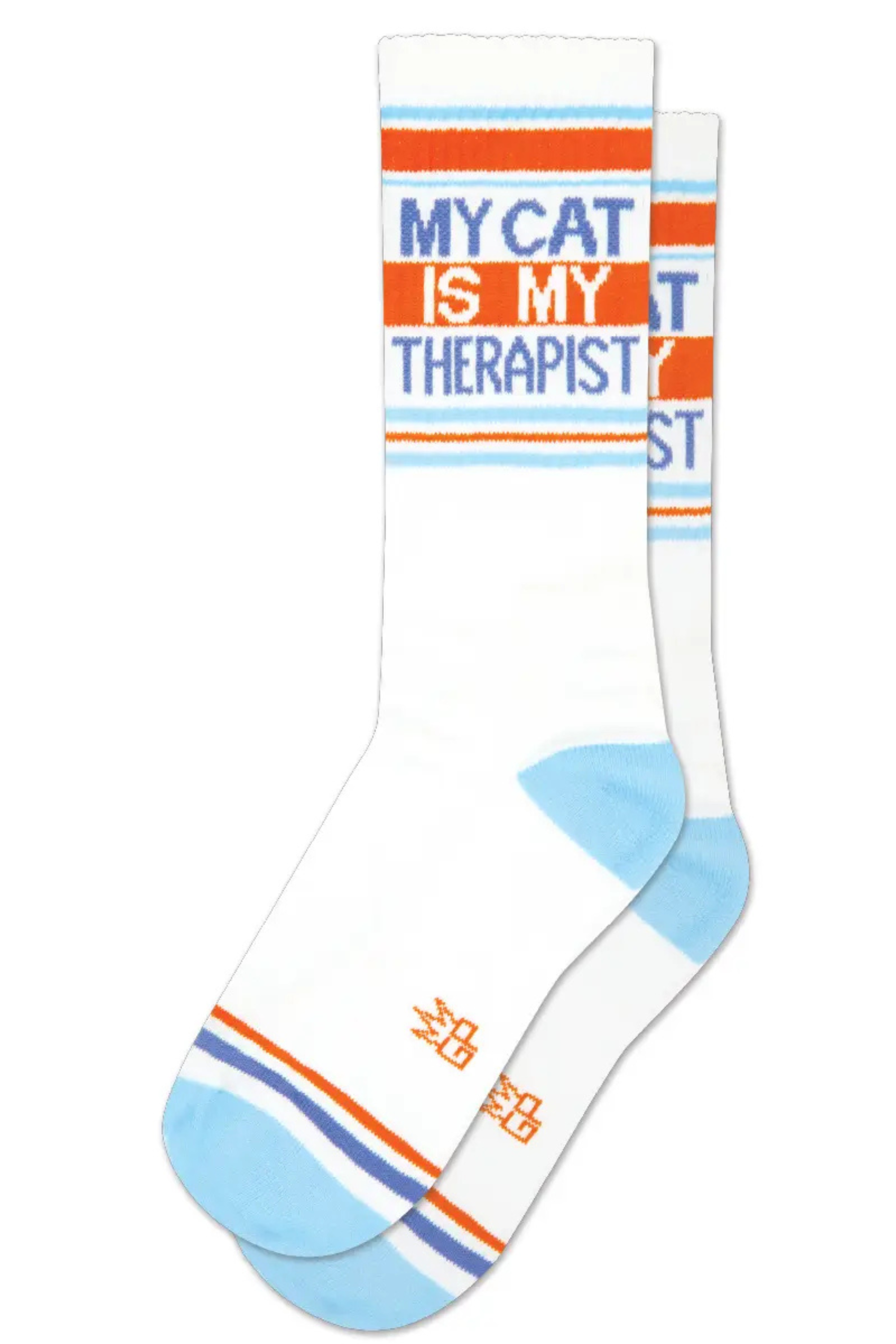 My Cat Is My Therapist Gym Crew Socks-Socks-Vixen Collection, Day Spa and Women's Boutique Located in Seattle, Washington